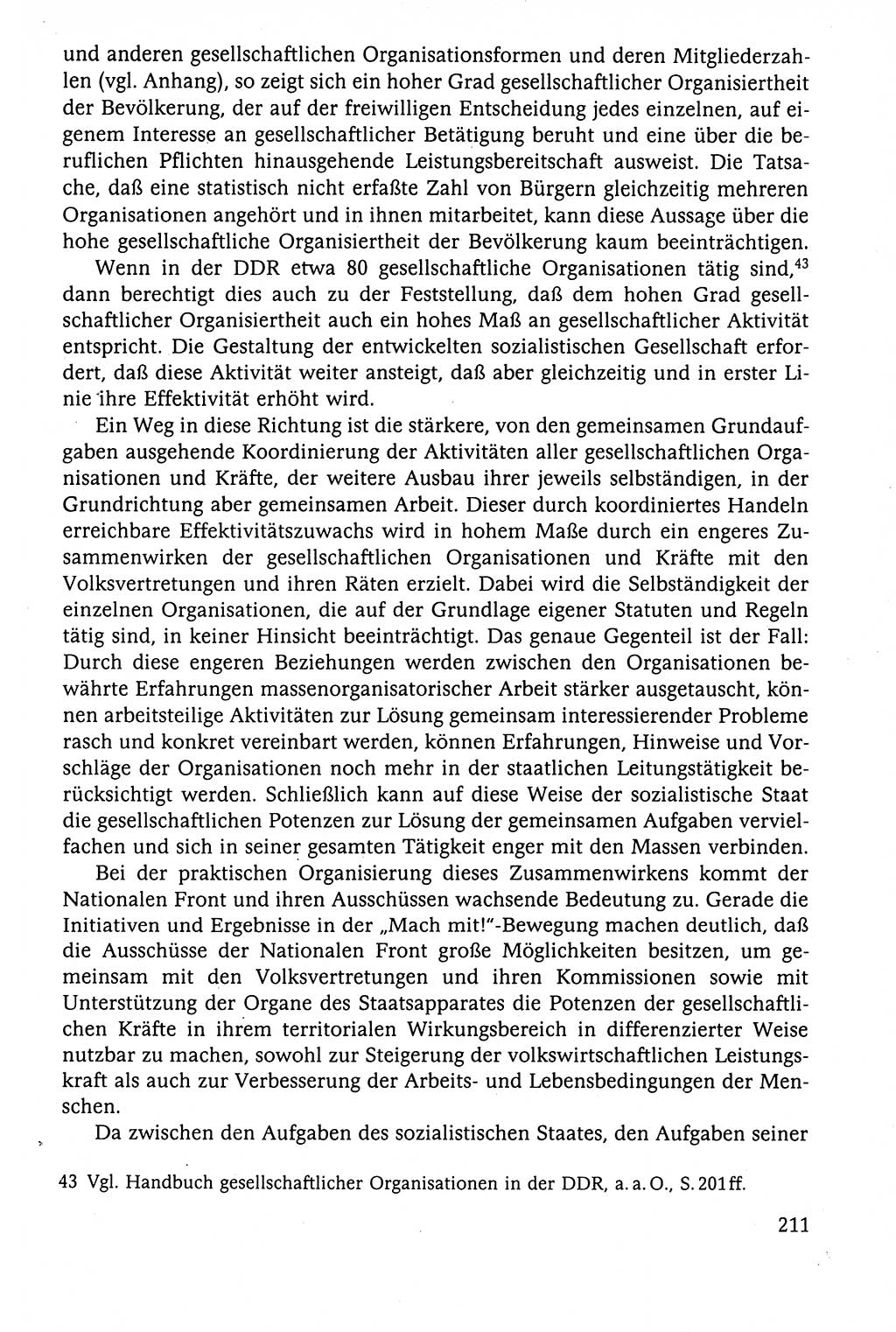 Der Staat im politischen System der DDR (Deutsche Demokratische Republik) 1986, Seite 211 (St. pol. Sys. DDR 1986, S. 211)