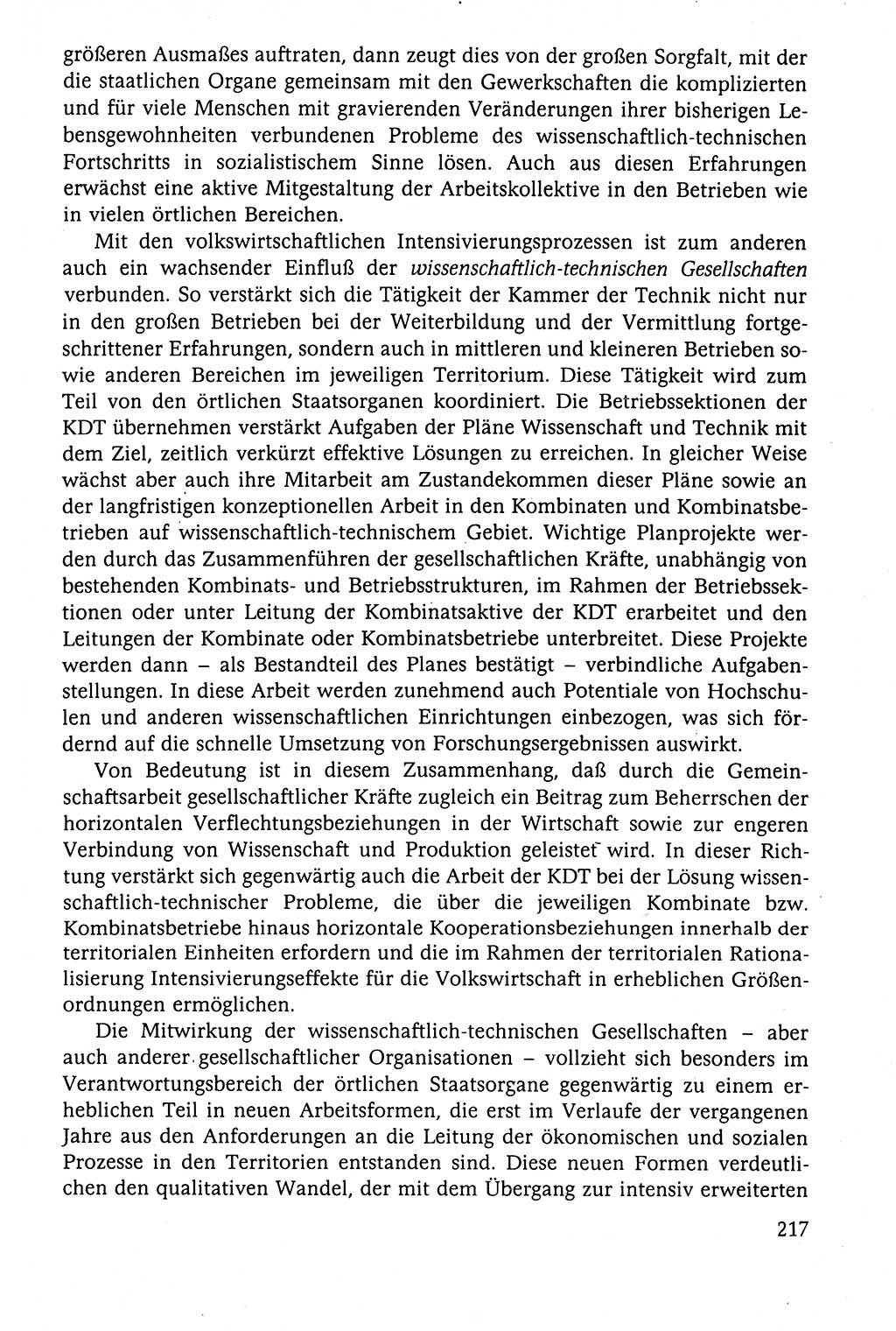 Der Staat im politischen System der DDR (Deutsche Demokratische Republik) 1986, Seite 217 (St. pol. Sys. DDR 1986, S. 217)