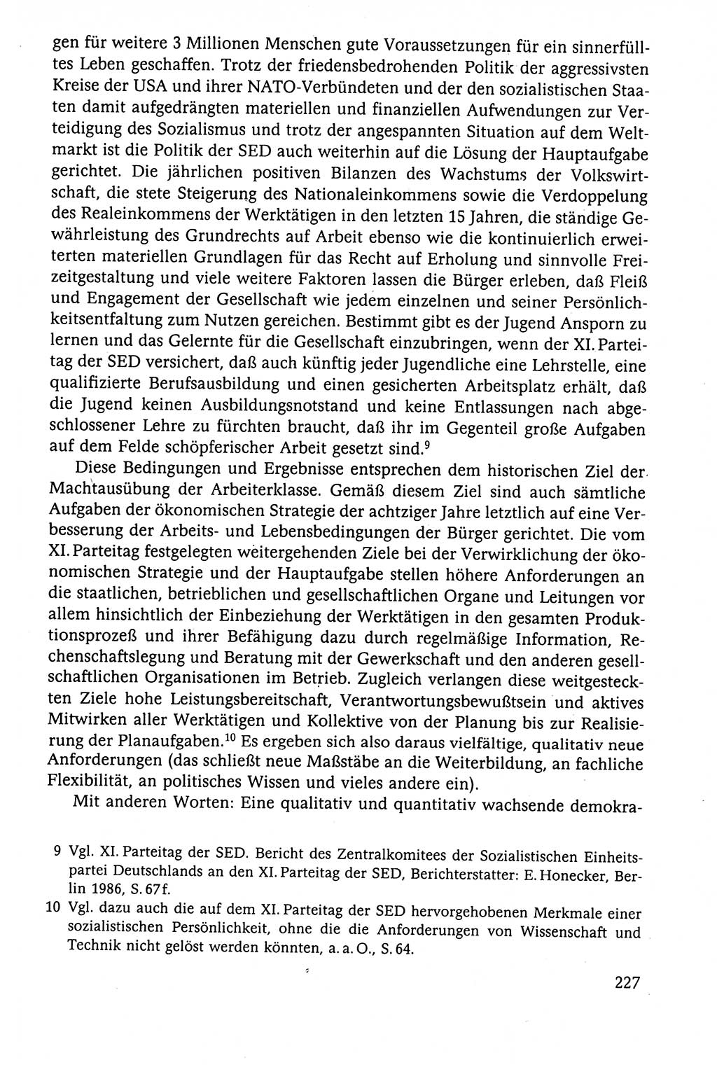 Der Staat im politischen System der DDR (Deutsche Demokratische Republik) 1986, Seite 227 (St. pol. Sys. DDR 1986, S. 227)