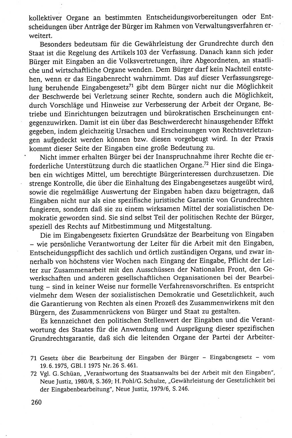 Der Staat im politischen System der DDR (Deutsche Demokratische Republik) 1986, Seite 260 (St. pol. Sys. DDR 1986, S. 260)