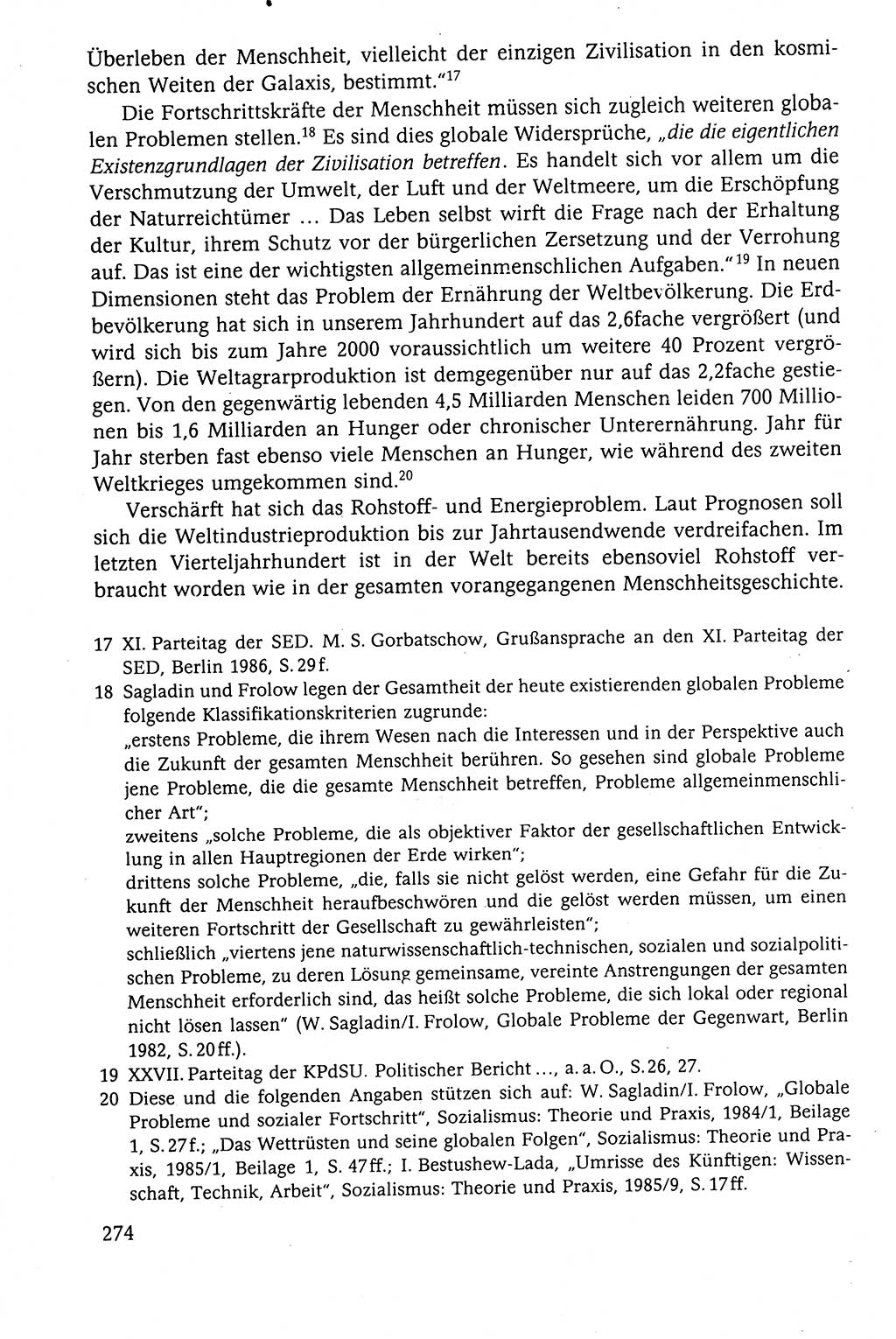 Der Staat im politischen System der DDR (Deutsche Demokratische Republik) 1986, Seite 274 (St. pol. Sys. DDR 1986, S. 274)