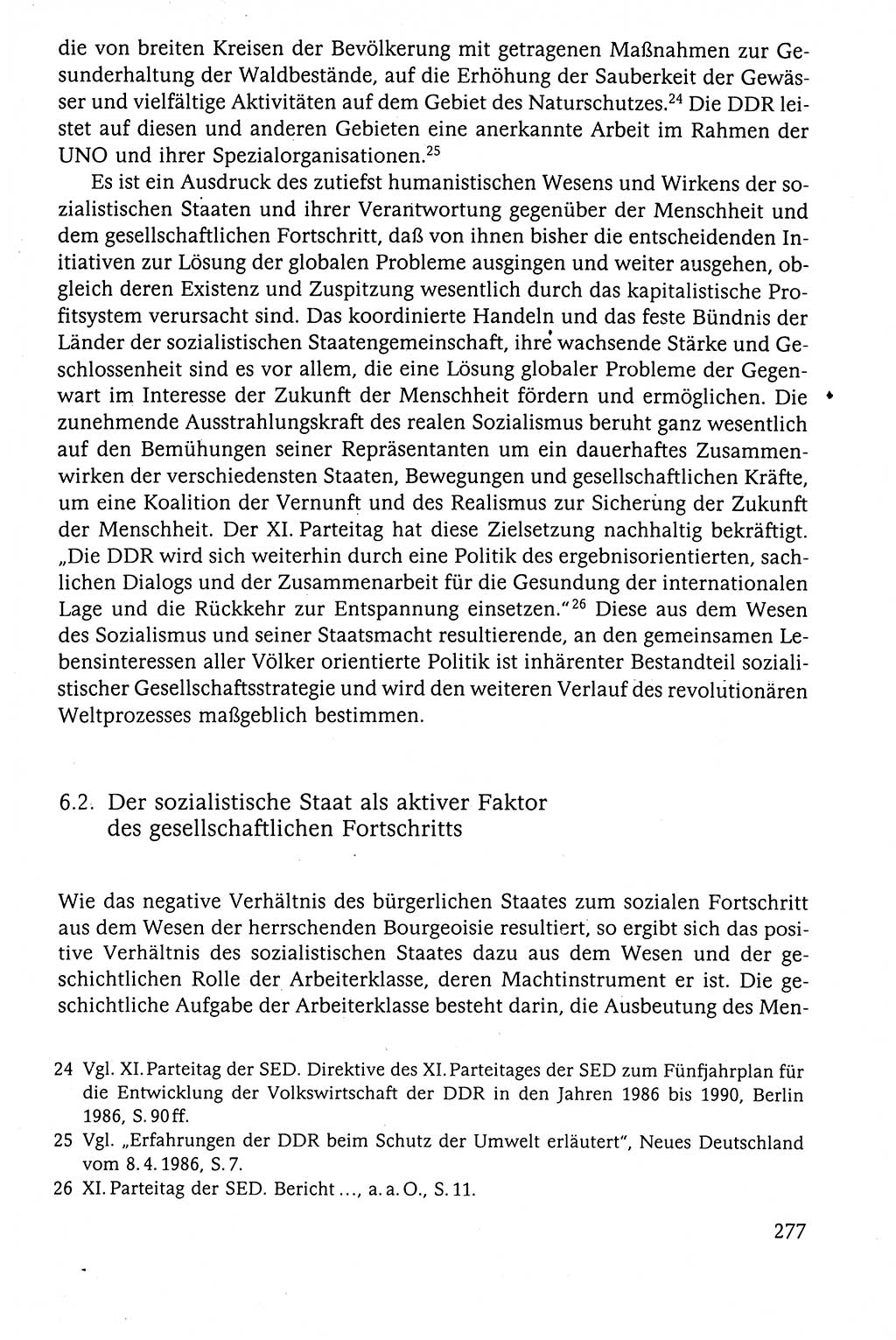 Der Staat im politischen System der DDR (Deutsche Demokratische Republik) 1986, Seite 277 (St. pol. Sys. DDR 1986, S. 277)