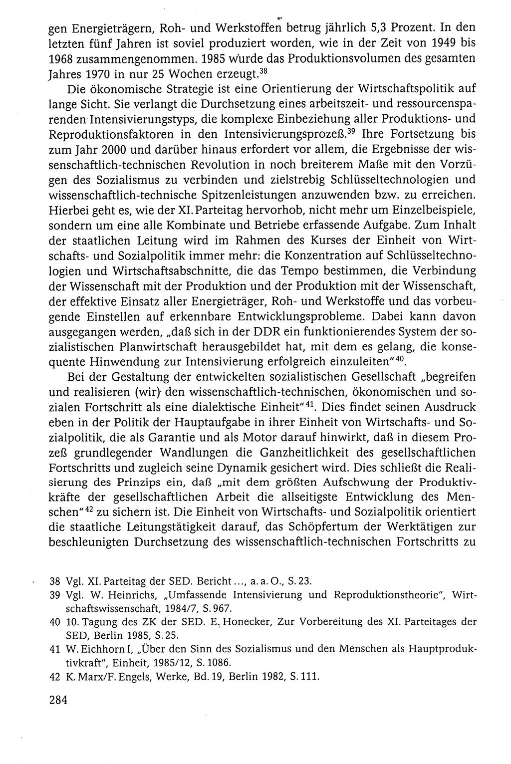 Der Staat im politischen System der DDR (Deutsche Demokratische Republik) 1986, Seite 284 (St. pol. Sys. DDR 1986, S. 284)