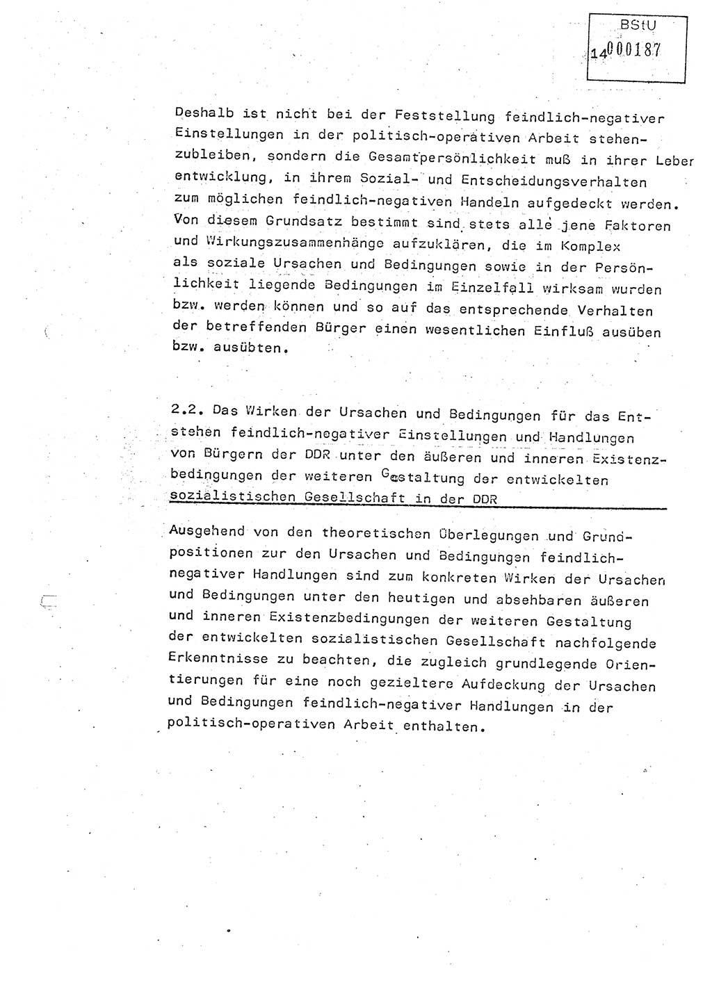 Studienmaterial Ministerium für Staatssicherheit (MfS) [Deutsche Demokratische Republik (DDR)], Hauptabteilung (HA) Ⅸ/ Auswertungs- und Kontrollgruppe (AKG), Berlin ca. 1986, Seite 14 (Stud.-Mat. MfS DDR HA Ⅸ/AKG 1986, S. 14)