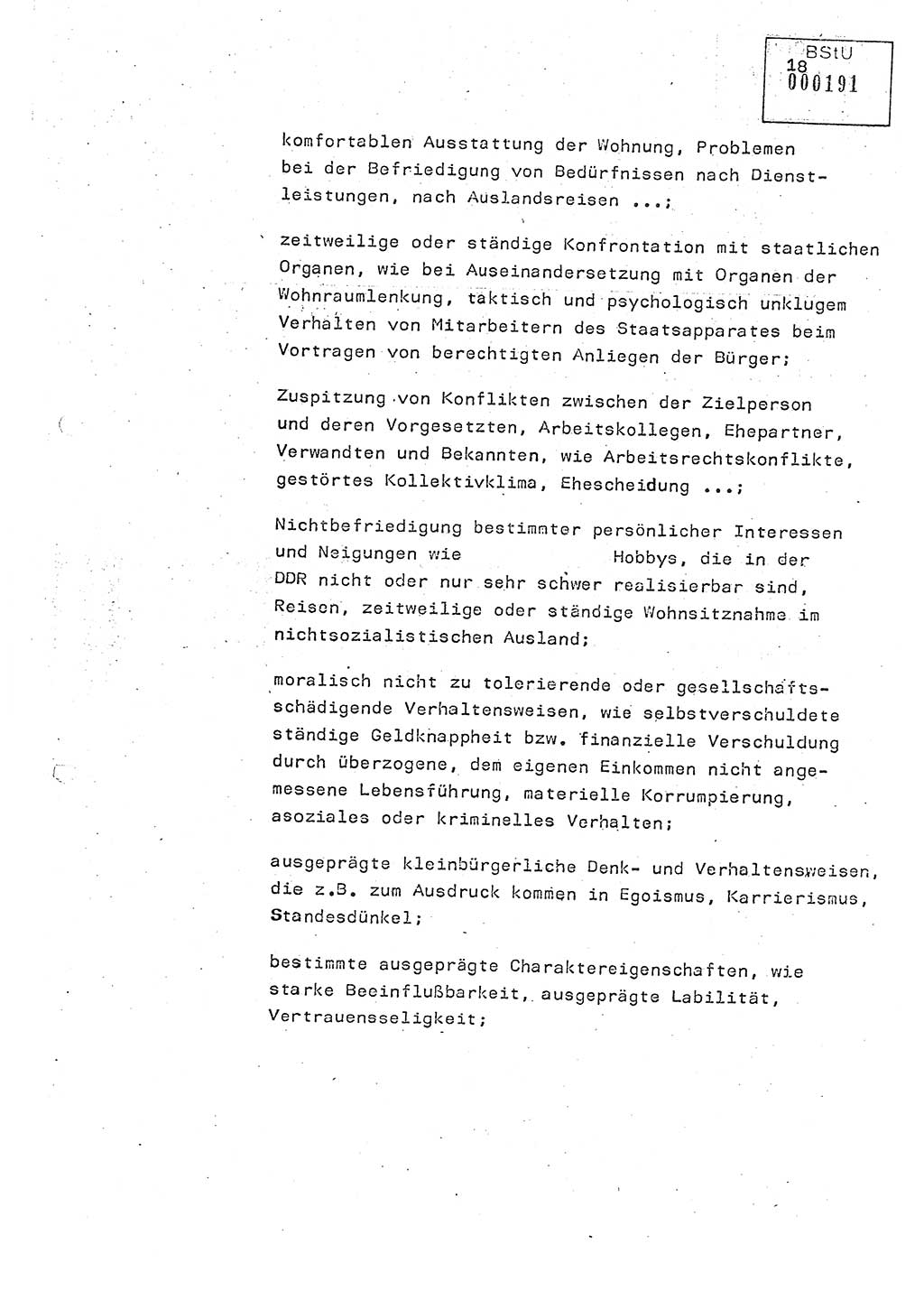 Studienmaterial Ministerium für Staatssicherheit (MfS) [Deutsche Demokratische Republik (DDR)], Hauptabteilung (HA) Ⅸ/ Auswertungs- und Kontrollgruppe (AKG), Berlin ca. 1986, Seite 18 (Stud.-Mat. MfS DDR HA Ⅸ/AKG 1986, S. 18)