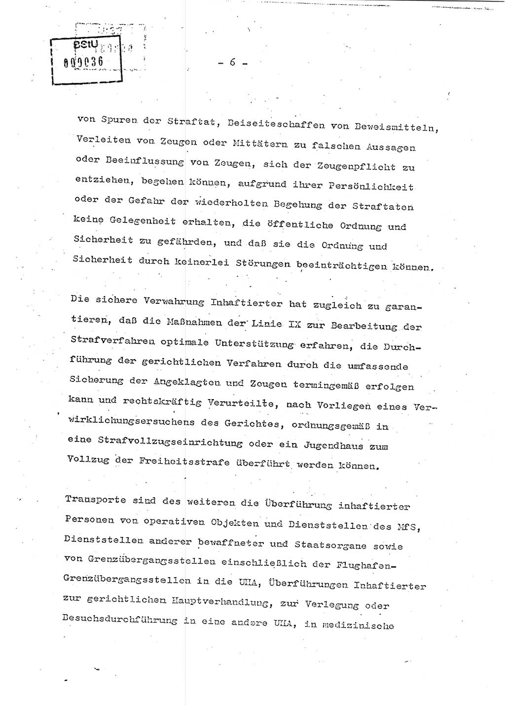Schulungsmaterial Exemplar-Nr.: 7, Ministerium für Staatssicherheit [Deutsche Demokratische Republik (DDR)], Abteilung (Abt.) ⅩⅣ, Berlin 1986, Seite 6 (Sch.-Mat. Expl. 7 MfS DDR Abt. ⅩⅣ /86 1986, S. 6)