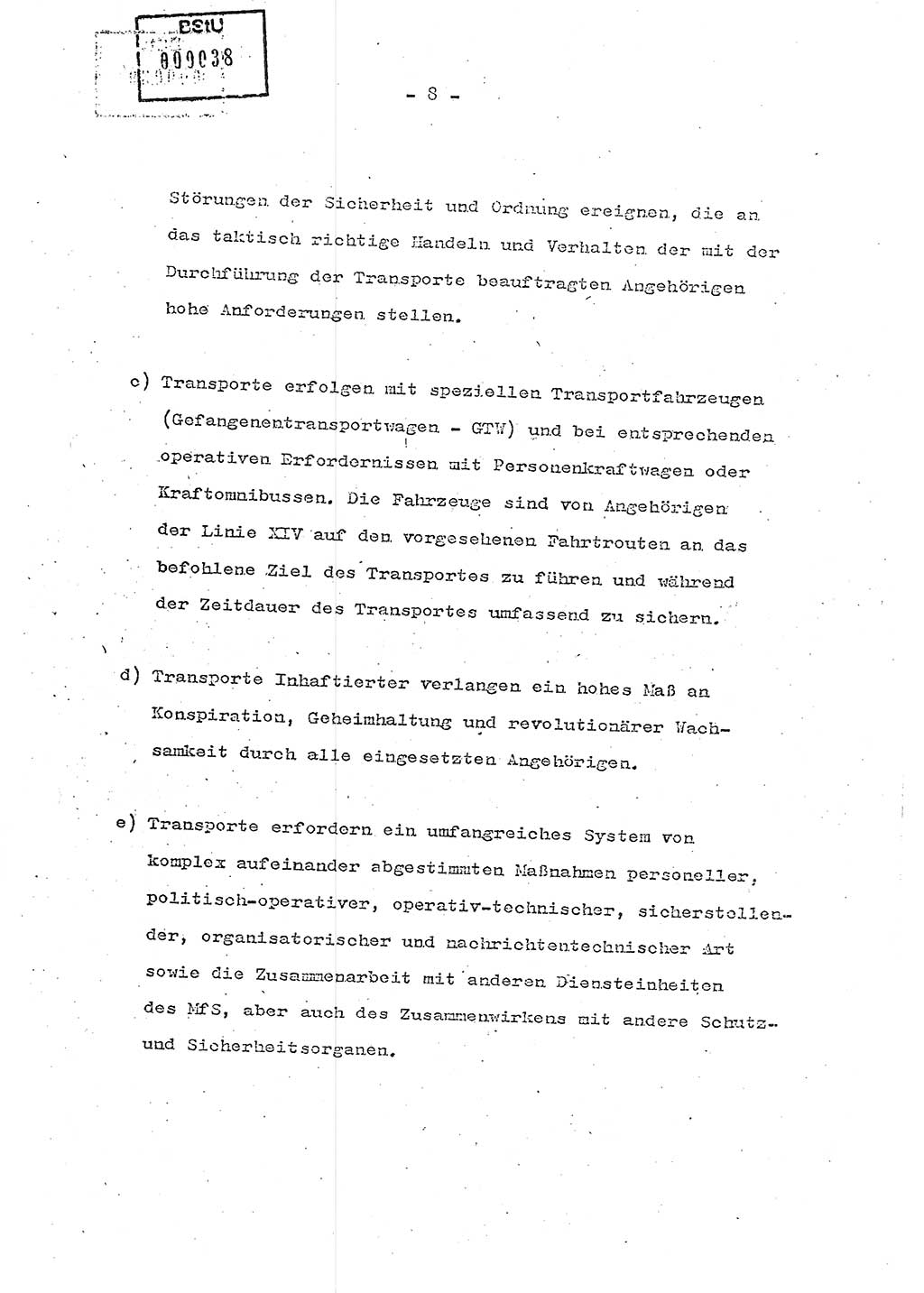 Schulungsmaterial Exemplar-Nr.: 7, Ministerium für Staatssicherheit [Deutsche Demokratische Republik (DDR)], Abteilung (Abt.) ⅩⅣ, Berlin 1986, Seite 8 (Sch.-Mat. Expl. 7 MfS DDR Abt. ⅩⅣ /86 1986, S. 8)