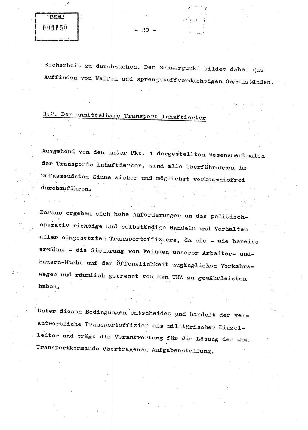 Schulungsmaterial Exemplar-Nr.: 7, Ministerium für Staatssicherheit [Deutsche Demokratische Republik (DDR)], Abteilung (Abt.) ⅩⅣ, Berlin 1986, Seite 20 (Sch.-Mat. Expl. 7 MfS DDR Abt. ⅩⅣ /86 1986, S. 20)