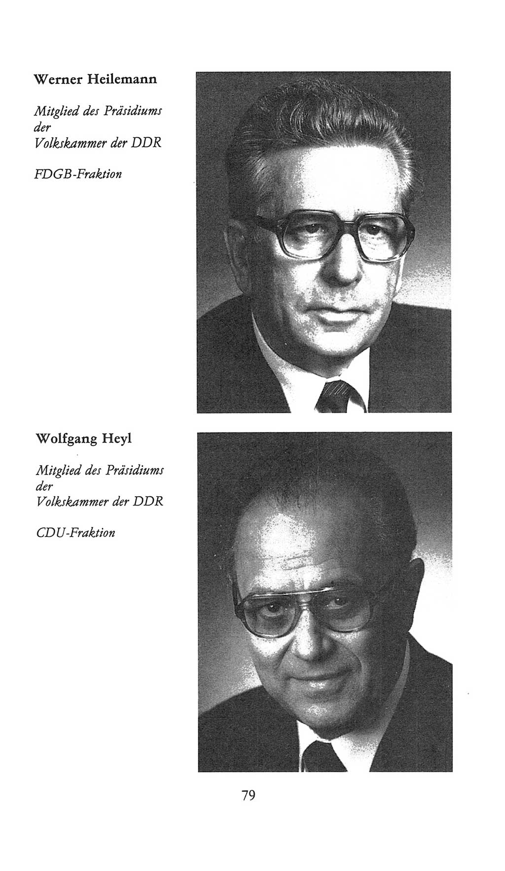 Volkskammer (VK) der Deutschen Demokratischen Republik (DDR), 9. Wahlperiode 1986-1990, Seite 79 (VK. DDR 9. WP. 1986-1990, S. 79)