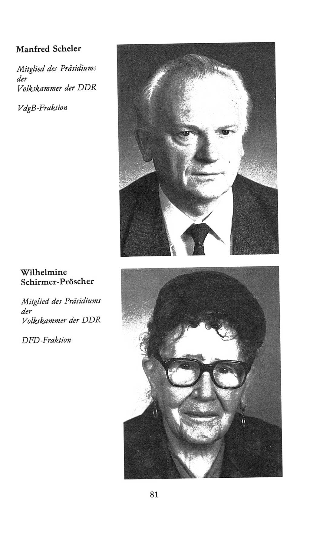 Volkskammer (VK) der Deutschen Demokratischen Republik (DDR), 9. Wahlperiode 1986-1990, Seite 81 (VK. DDR 9. WP. 1986-1990, S. 81)