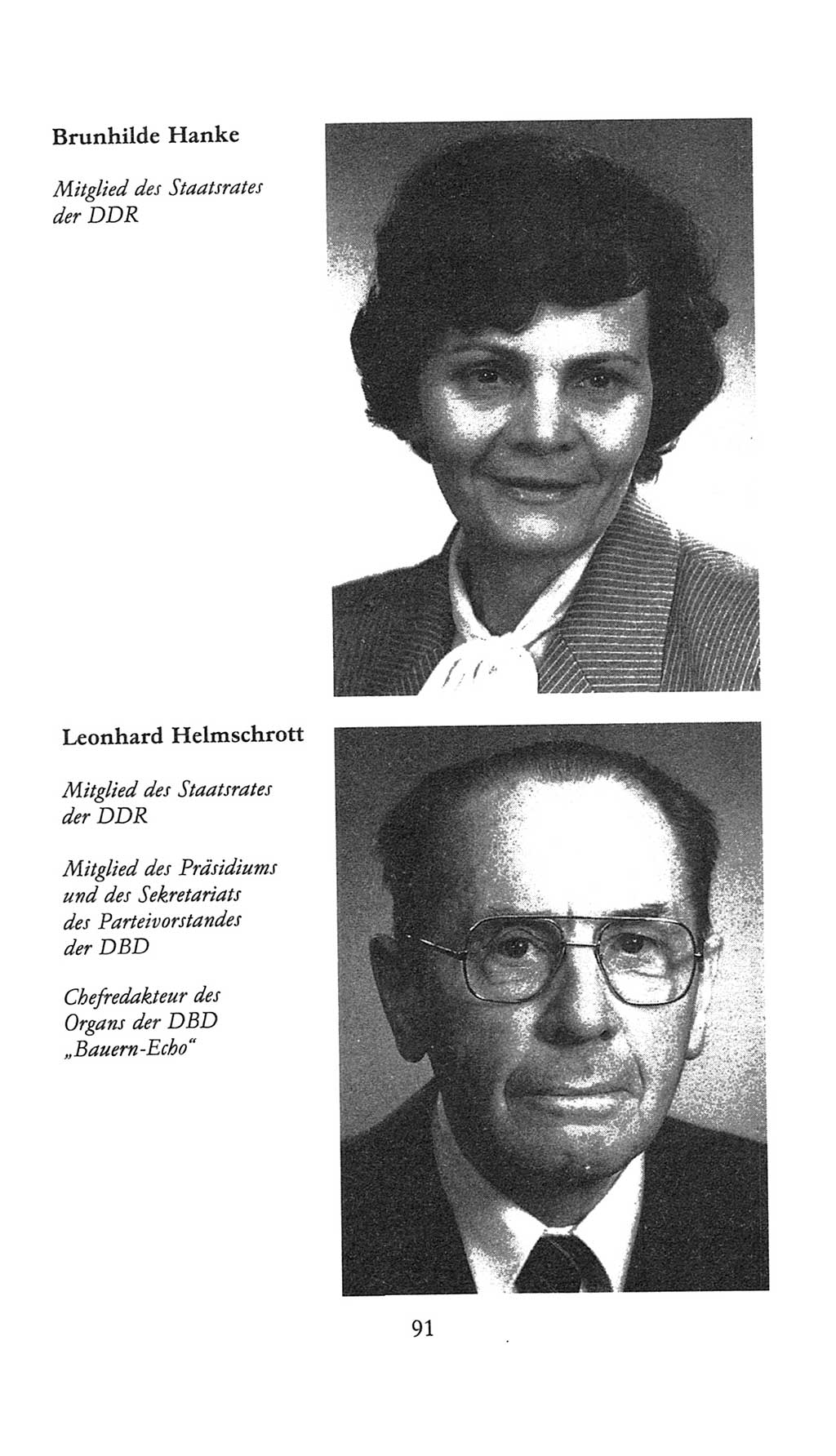 Volkskammer (VK) der Deutschen Demokratischen Republik (DDR), 9. Wahlperiode 1986-1990, Seite 91 (VK. DDR 9. WP. 1986-1990, S. 91)