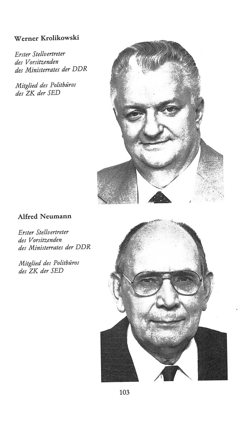 Volkskammer (VK) der Deutschen Demokratischen Republik (DDR), 9. Wahlperiode 1986-1990, Seite 103 (VK. DDR 9. WP. 1986-1990, S. 103)