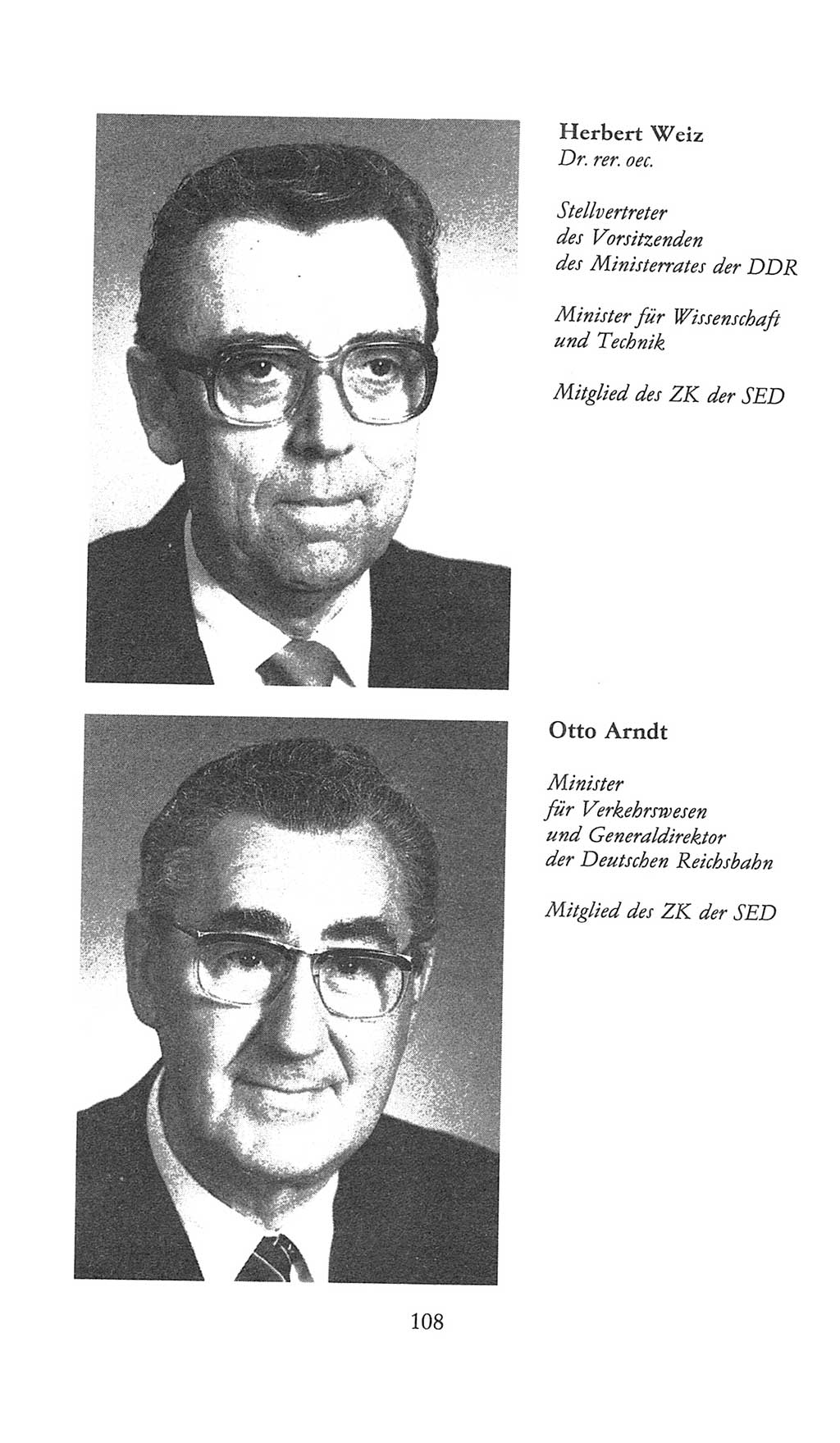 Volkskammer (VK) der Deutschen Demokratischen Republik (DDR), 9. Wahlperiode 1986-1990, Seite 108 (VK. DDR 9. WP. 1986-1990, S. 108)