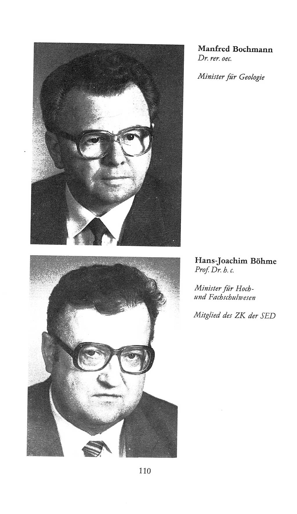 Volkskammer (VK) der Deutschen Demokratischen Republik (DDR), 9. Wahlperiode 1986-1990, Seite 110 (VK. DDR 9. WP. 1986-1990, S. 110)