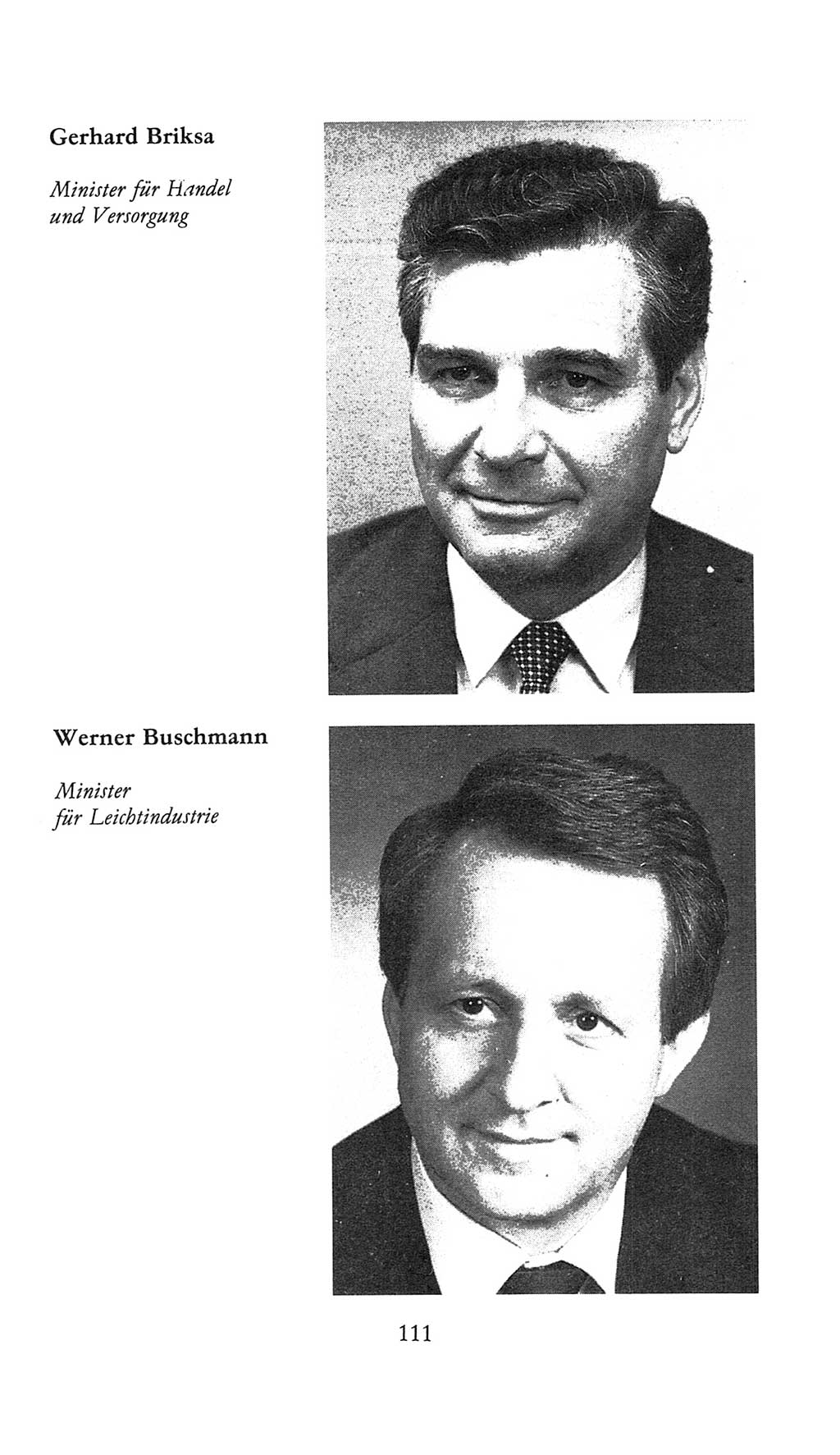 Volkskammer (VK) der Deutschen Demokratischen Republik (DDR), 9. Wahlperiode 1986-1990, Seite 111 (VK. DDR 9. WP. 1986-1990, S. 111)