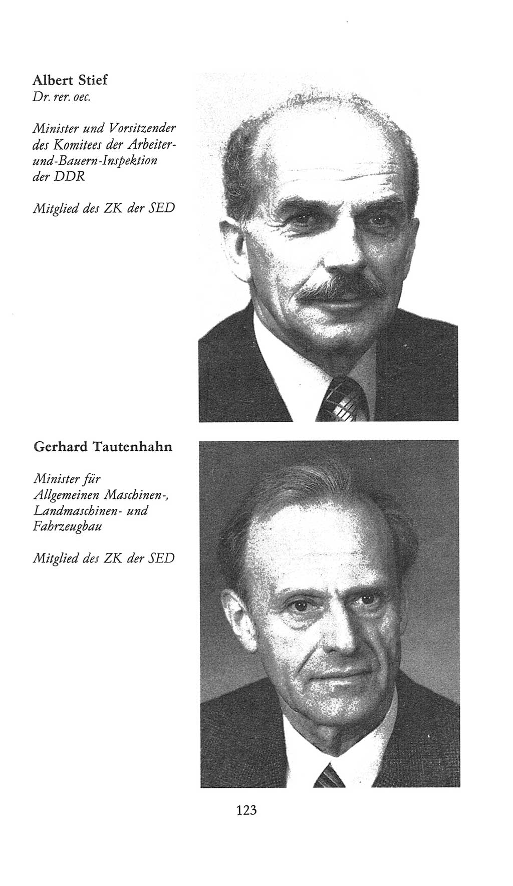 Volkskammer (VK) der Deutschen Demokratischen Republik (DDR), 9. Wahlperiode 1986-1990, Seite 123 (VK. DDR 9. WP. 1986-1990, S. 123)