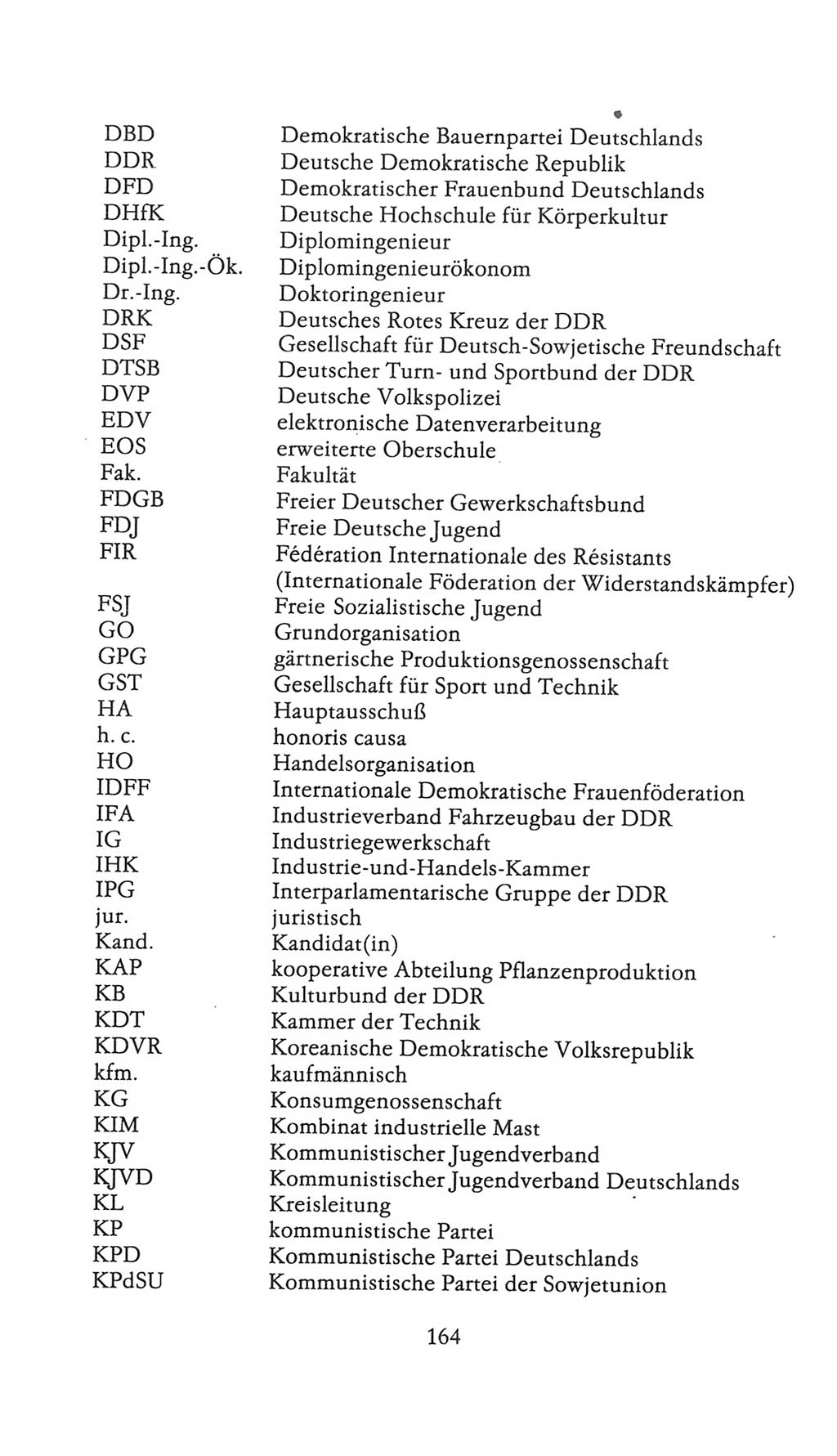 Volkskammer (VK) der Deutschen Demokratischen Republik (DDR), 9. Wahlperiode 1986-1990, Seite 164 (VK. DDR 9. WP. 1986-1990, S. 164)