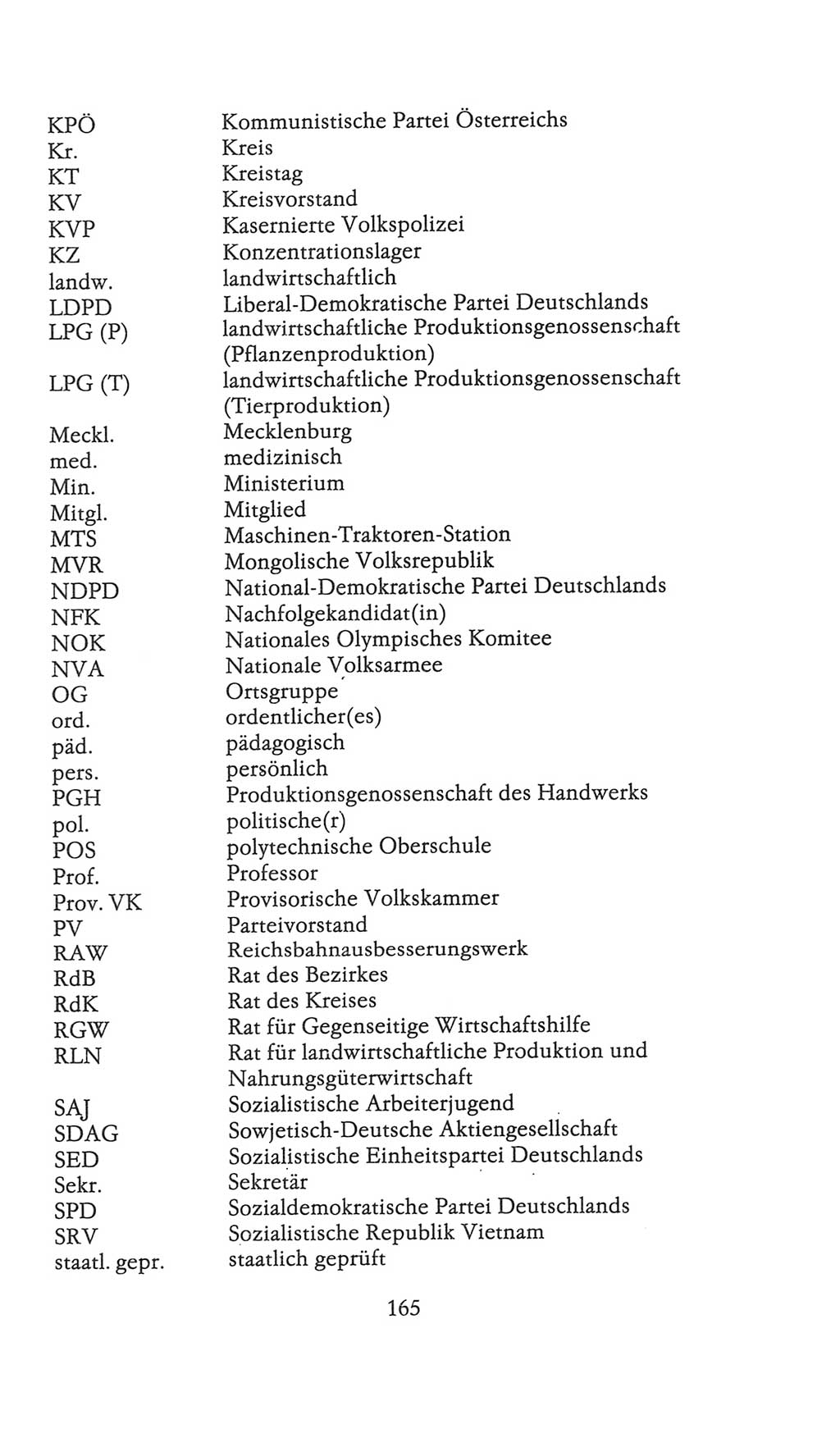 Volkskammer (VK) der Deutschen Demokratischen Republik (DDR), 9. Wahlperiode 1986-1990, Seite 165 (VK. DDR 9. WP. 1986-1990, S. 165)
