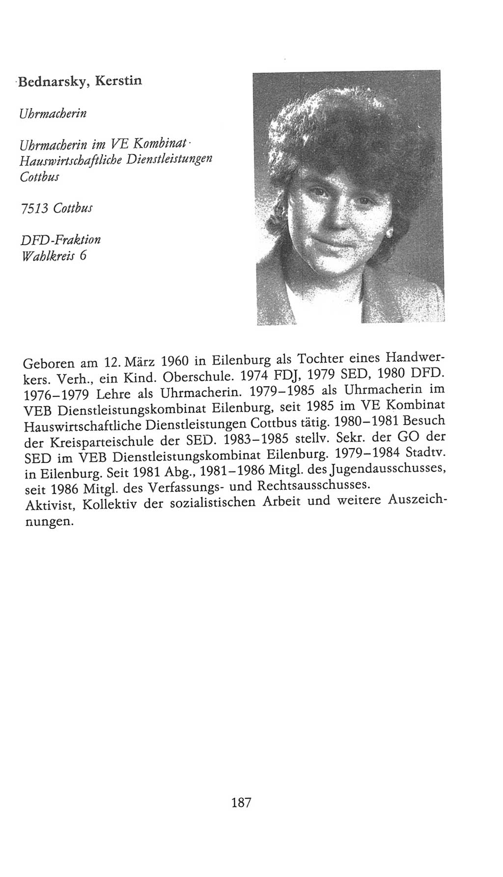 Volkskammer (VK) der Deutschen Demokratischen Republik (DDR), 9. Wahlperiode 1986-1990, Seite 187 (VK. DDR 9. WP. 1986-1990, S. 187)