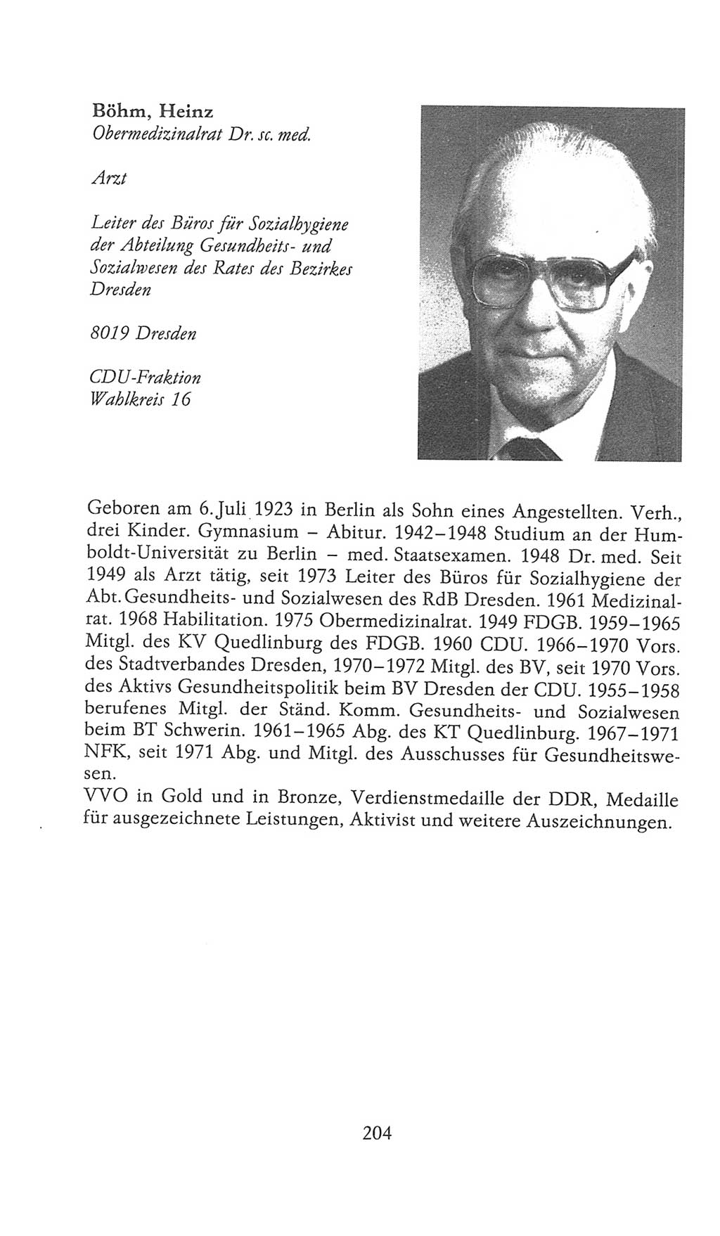 Volkskammer (VK) der Deutschen Demokratischen Republik (DDR), 9. Wahlperiode 1986-1990, Seite 204 (VK. DDR 9. WP. 1986-1990, S. 204)