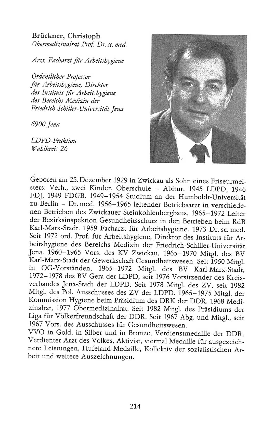 Volkskammer (VK) der Deutschen Demokratischen Republik (DDR), 9. Wahlperiode 1986-1990, Seite 214 (VK. DDR 9. WP. 1986-1990, S. 214)