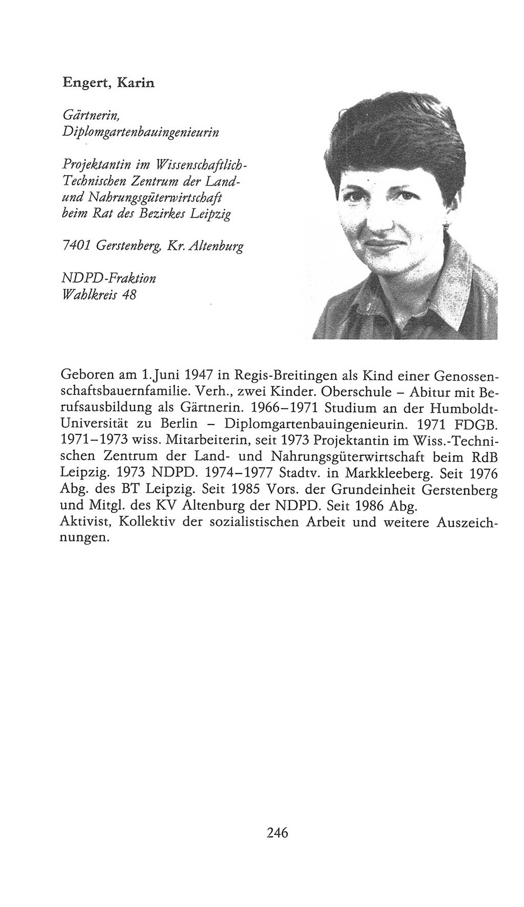 Volkskammer (VK) der Deutschen Demokratischen Republik (DDR), 9. Wahlperiode 1986-1990, Seite 246 (VK. DDR 9. WP. 1986-1990, S. 246)