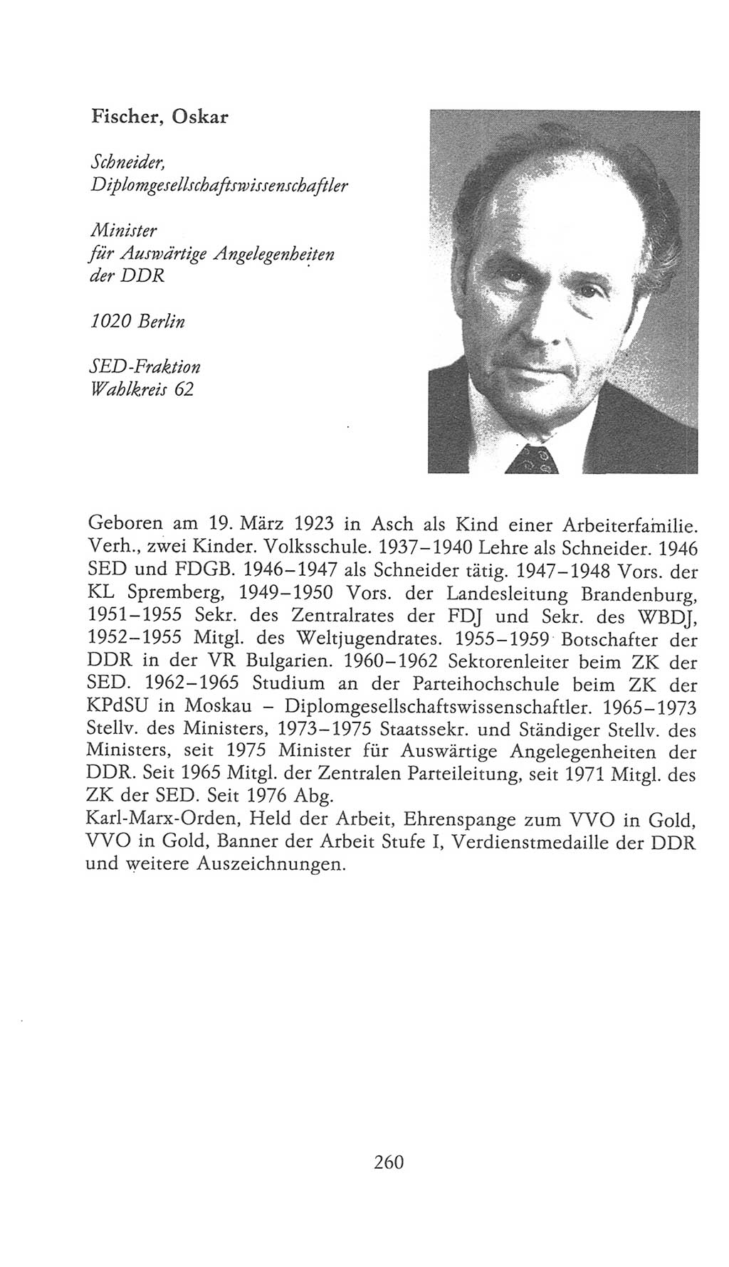 Volkskammer (VK) der Deutschen Demokratischen Republik (DDR), 9. Wahlperiode 1986-1990, Seite 260 (VK. DDR 9. WP. 1986-1990, S. 260)