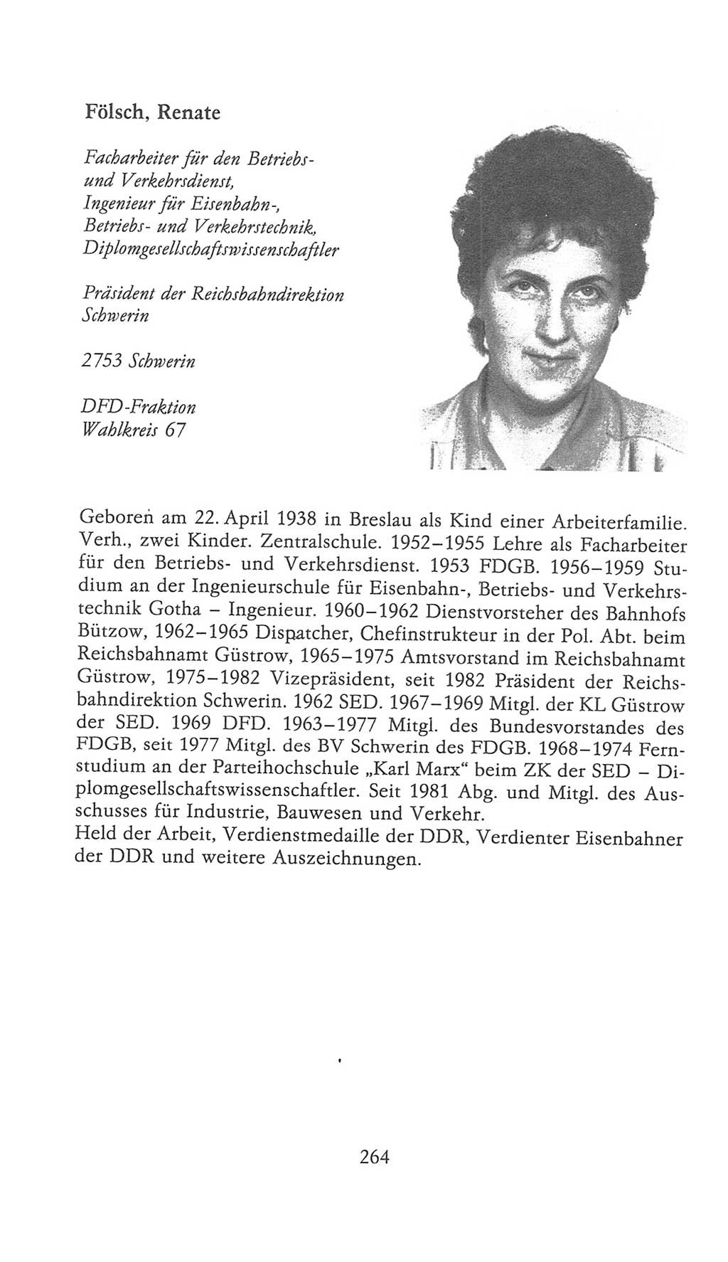 Volkskammer (VK) der Deutschen Demokratischen Republik (DDR), 9. Wahlperiode 1986-1990, Seite 264 (VK. DDR 9. WP. 1986-1990, S. 264)