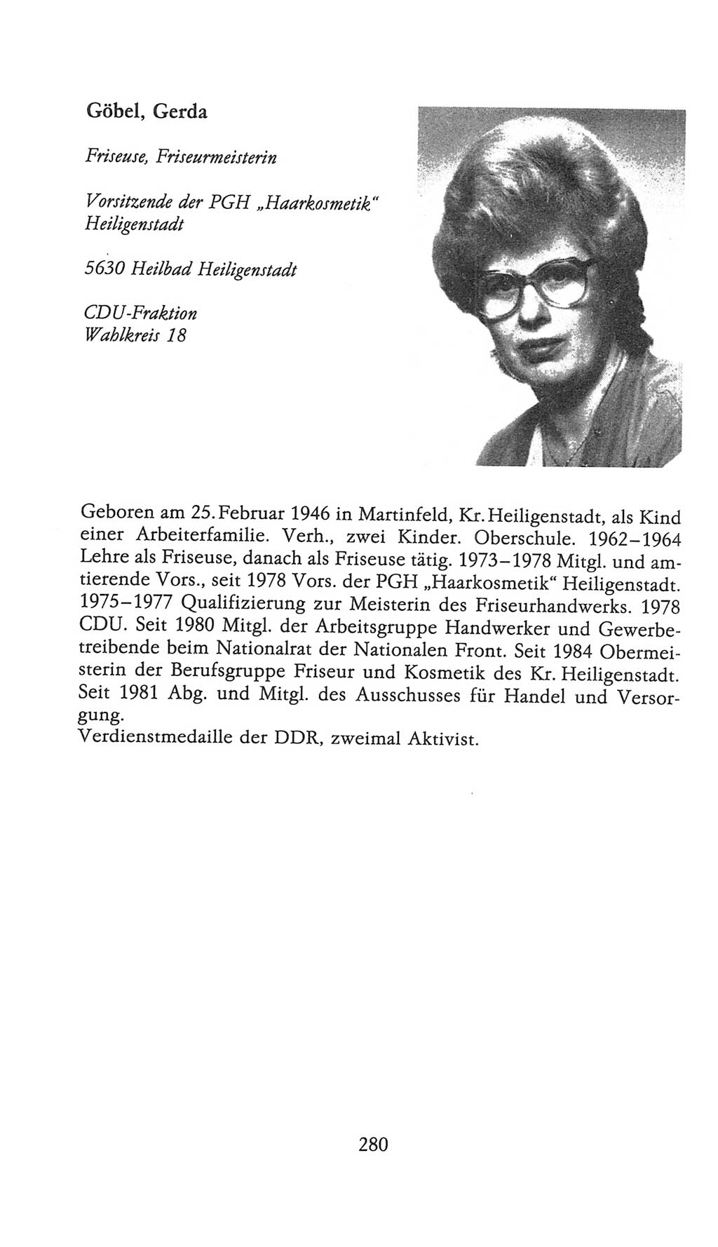 Volkskammer (VK) der Deutschen Demokratischen Republik (DDR), 9. Wahlperiode 1986-1990, Seite 280 (VK. DDR 9. WP. 1986-1990, S. 280)