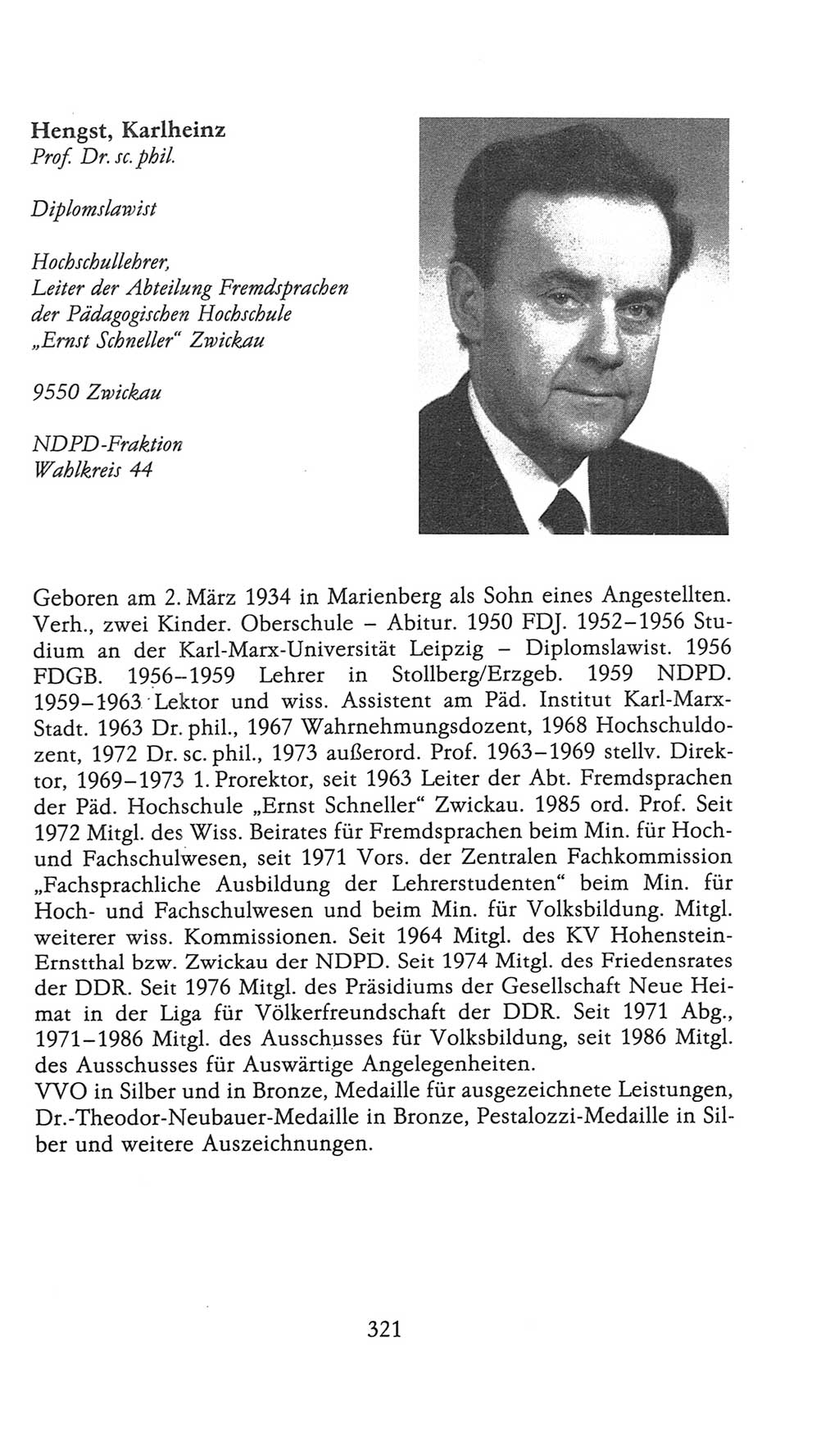Volkskammer (VK) der Deutschen Demokratischen Republik (DDR), 9. Wahlperiode 1986-1990, Seite 321 (VK. DDR 9. WP. 1986-1990, S. 321)