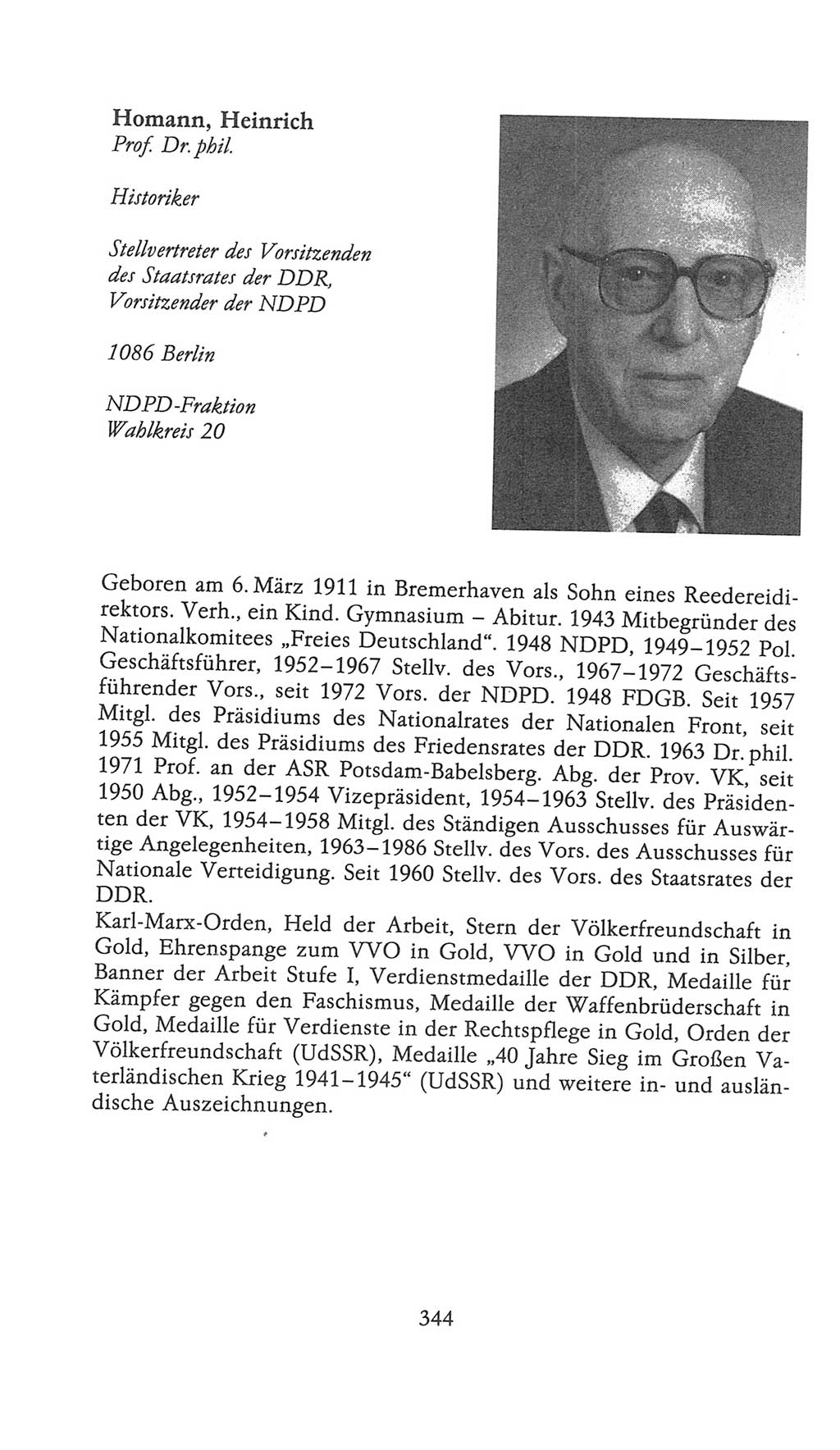 Volkskammer (VK) der Deutschen Demokratischen Republik (DDR), 9. Wahlperiode 1986-1990, Seite 344 (VK. DDR 9. WP. 1986-1990, S. 344)