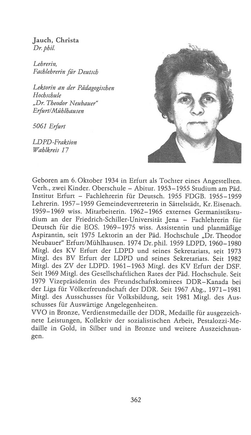 Volkskammer (VK) der Deutschen Demokratischen Republik (DDR), 9. Wahlperiode 1986-1990, Seite 362 (VK. DDR 9. WP. 1986-1990, S. 362)