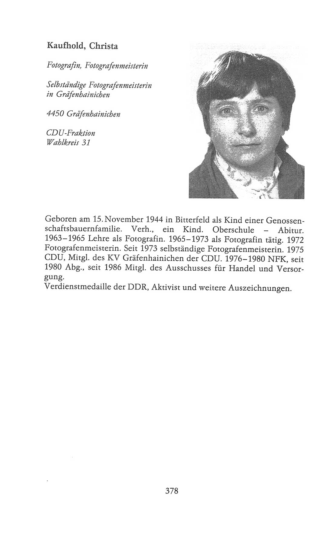 Volkskammer (VK) der Deutschen Demokratischen Republik (DDR), 9. Wahlperiode 1986-1990, Seite 378 (VK. DDR 9. WP. 1986-1990, S. 378)