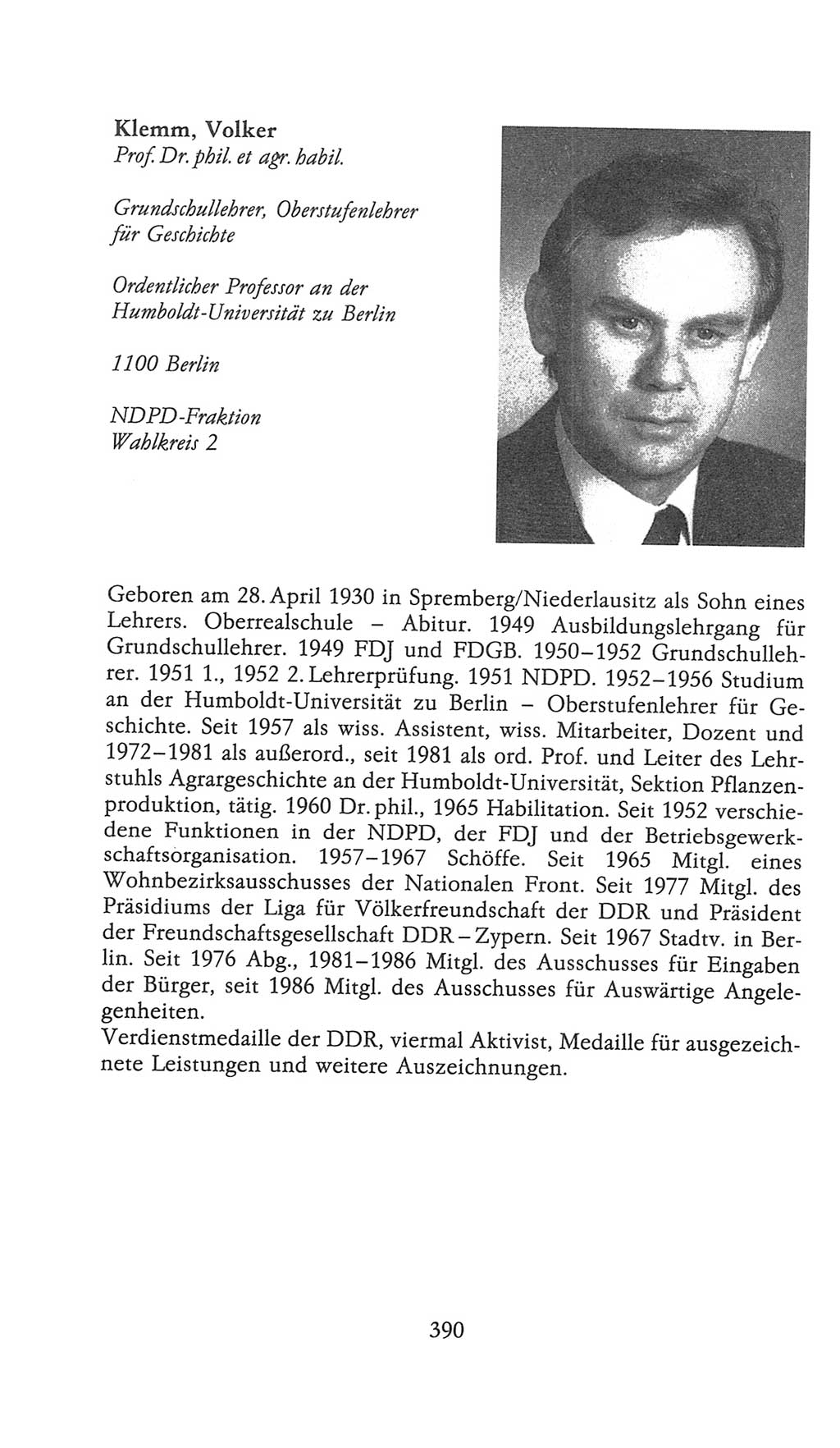 Volkskammer (VK) der Deutschen Demokratischen Republik (DDR), 9. Wahlperiode 1986-1990, Seite 390 (VK. DDR 9. WP. 1986-1990, S. 390)