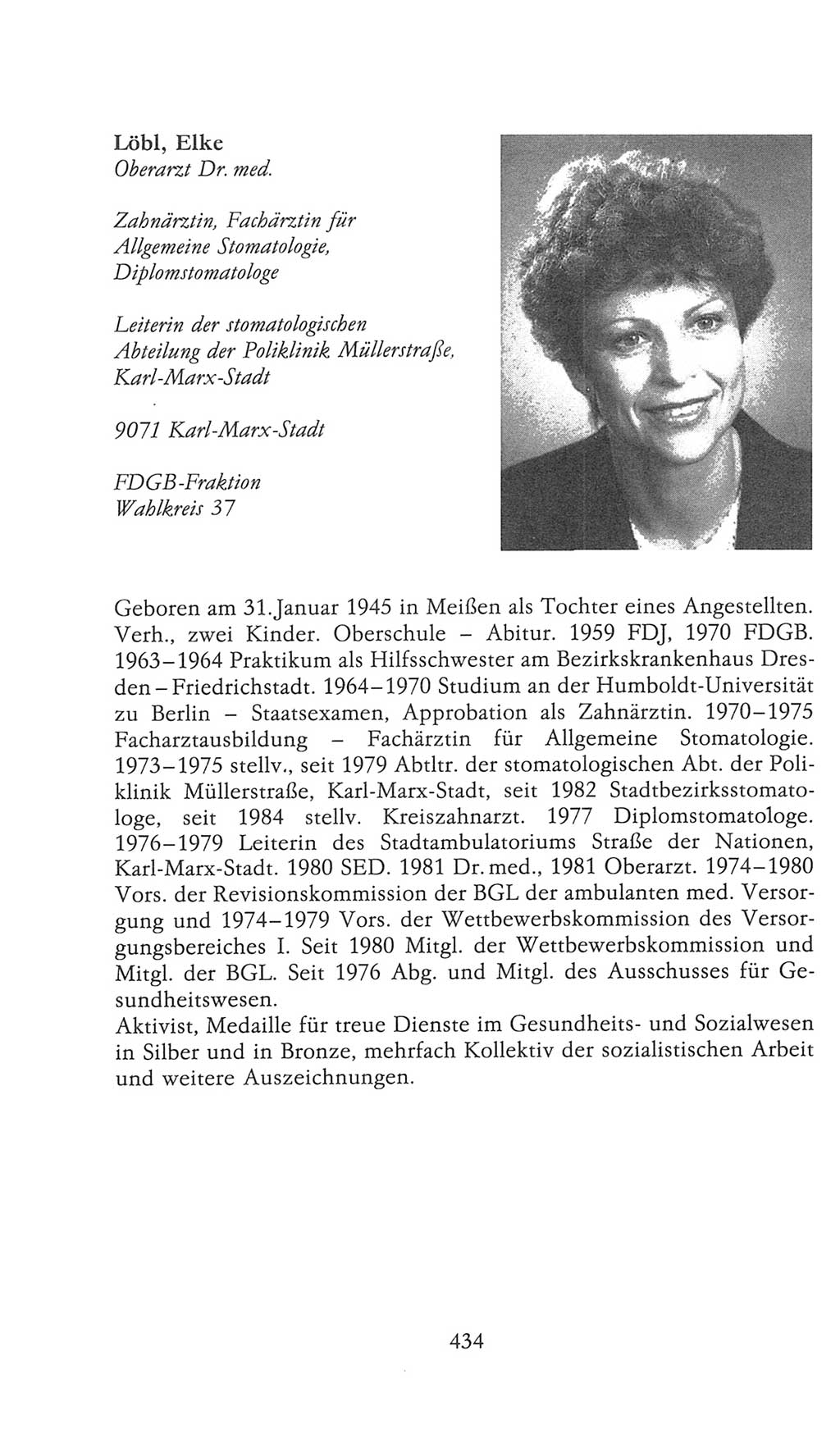 Volkskammer (VK) der Deutschen Demokratischen Republik (DDR), 9. Wahlperiode 1986-1990, Seite 434 (VK. DDR 9. WP. 1986-1990, S. 434)