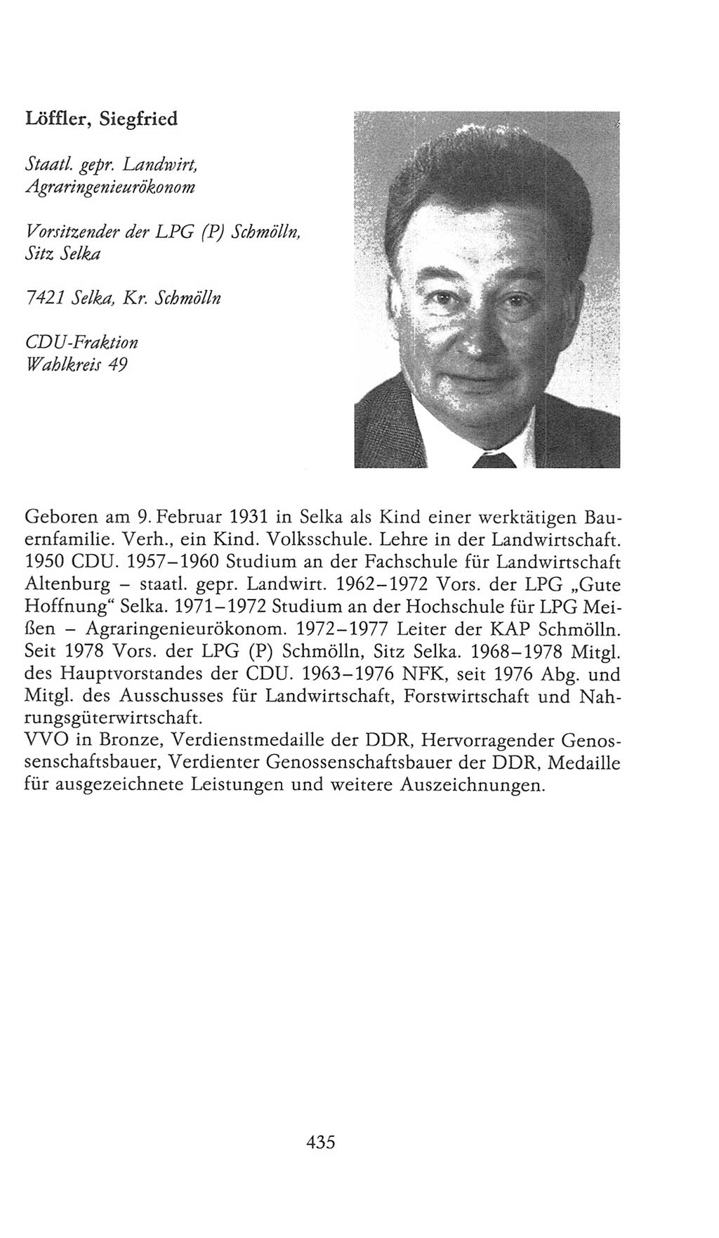 Volkskammer (VK) der Deutschen Demokratischen Republik (DDR), 9. Wahlperiode 1986-1990, Seite 435 (VK. DDR 9. WP. 1986-1990, S. 435)