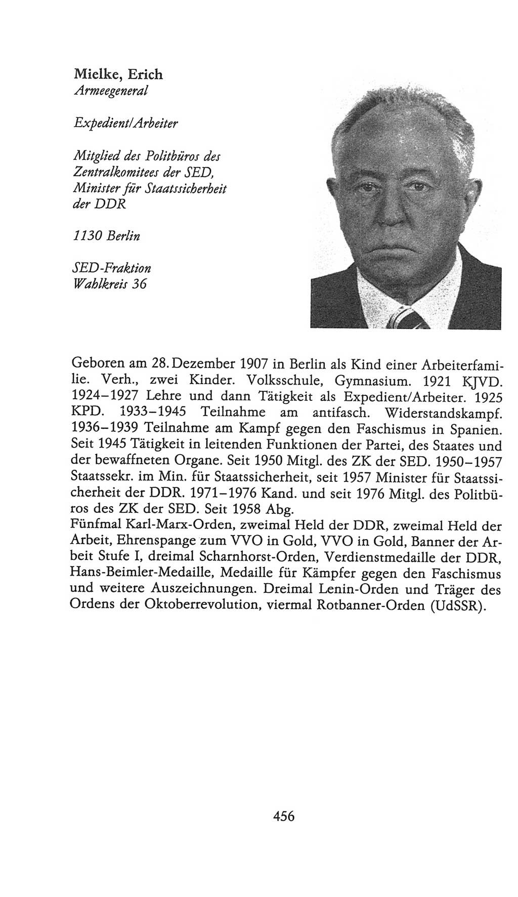 Volkskammer (VK) der Deutschen Demokratischen Republik (DDR), 9. Wahlperiode 1986-1990, Seite 456 (VK. DDR 9. WP. 1986-1990, S. 456)