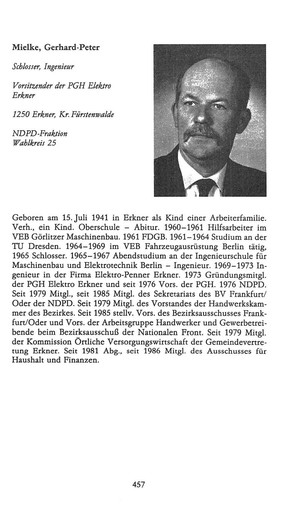 Volkskammer (VK) der Deutschen Demokratischen Republik (DDR), 9. Wahlperiode 1986-1990, Seite 457 (VK. DDR 9. WP. 1986-1990, S. 457)
