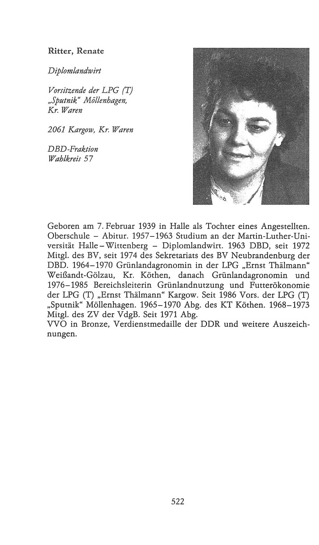 Volkskammer (VK) der Deutschen Demokratischen Republik (DDR), 9. Wahlperiode 1986-1990, Seite 522 (VK. DDR 9. WP. 1986-1990, S. 522)