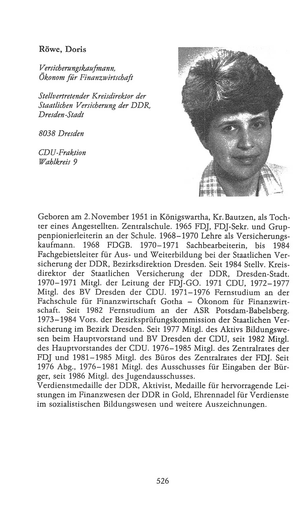 Volkskammer (VK) der Deutschen Demokratischen Republik (DDR), 9. Wahlperiode 1986-1990, Seite 526 (VK. DDR 9. WP. 1986-1990, S. 526)