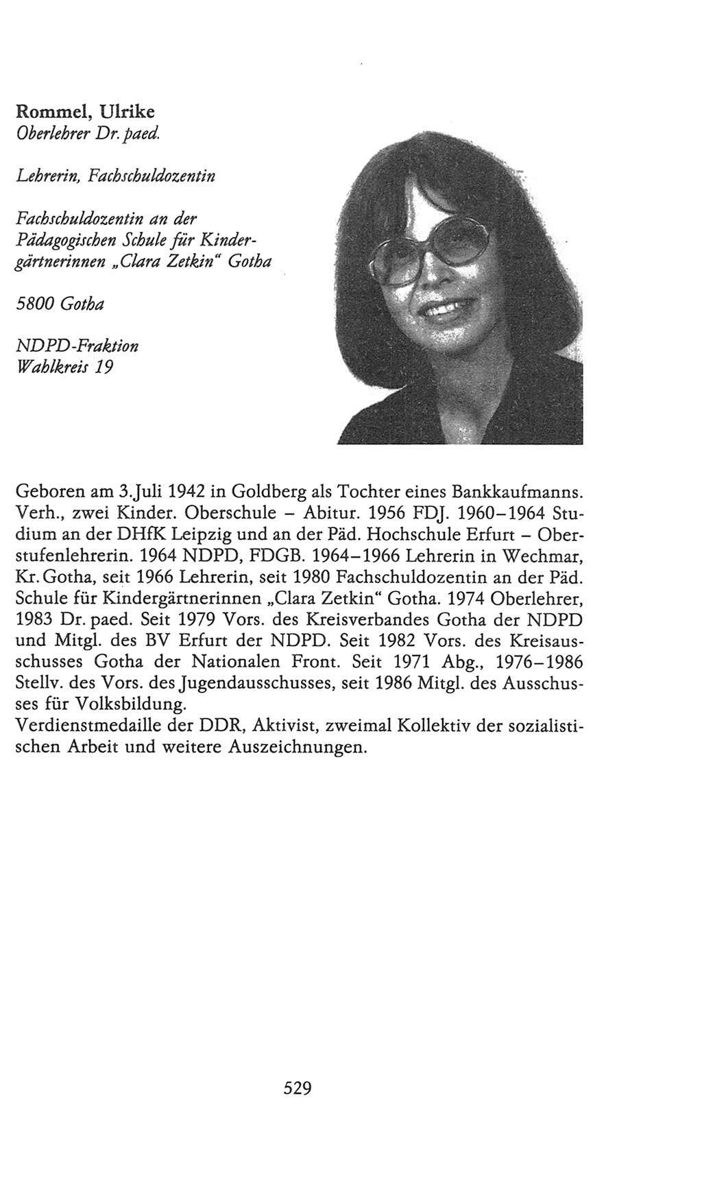 Volkskammer (VK) der Deutschen Demokratischen Republik (DDR), 9. Wahlperiode 1986-1990, Seite 529 (VK. DDR 9. WP. 1986-1990, S. 529)