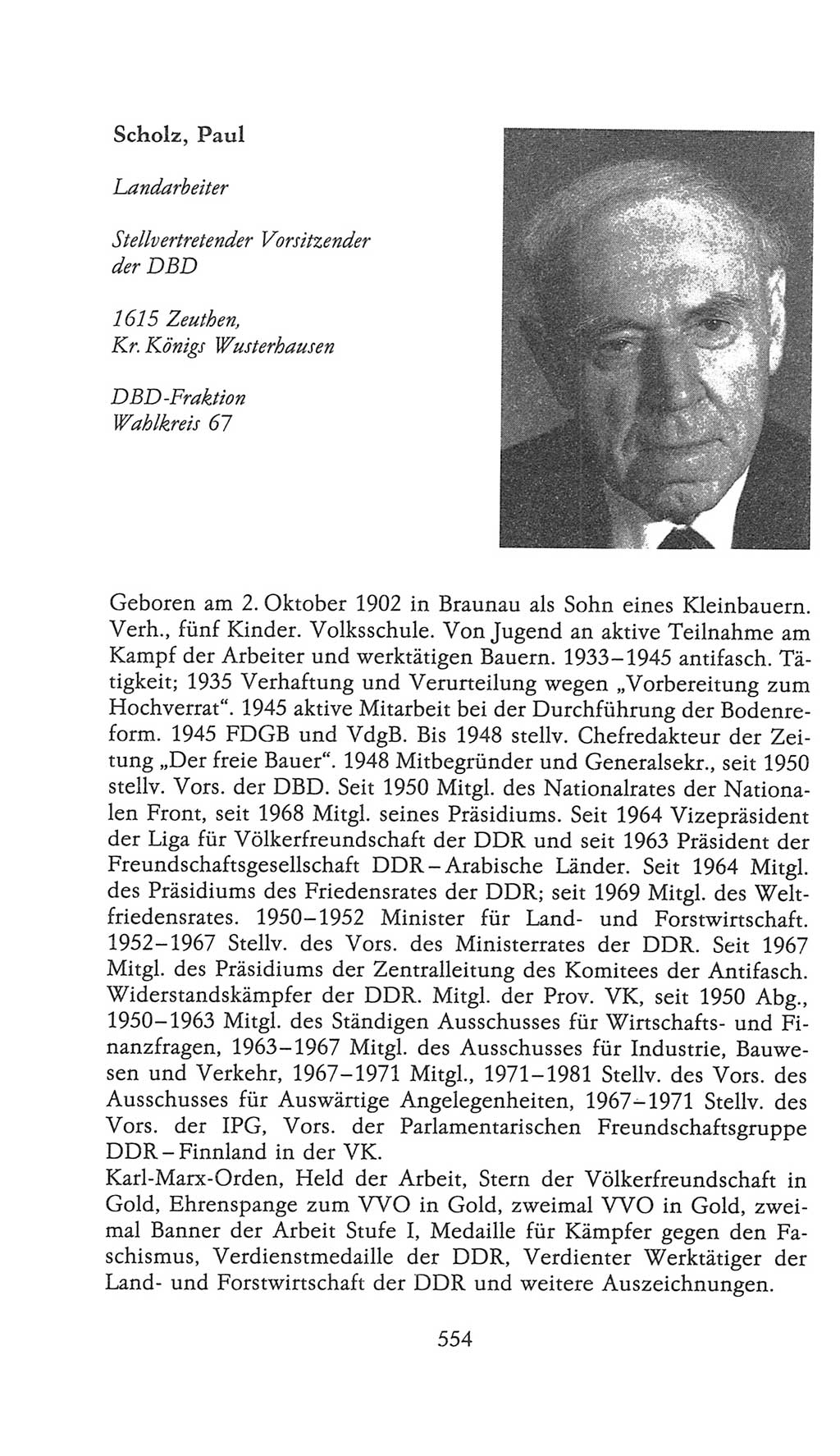 Volkskammer (VK) der Deutschen Demokratischen Republik (DDR), 9. Wahlperiode 1986-1990, Seite 554 (VK. DDR 9. WP. 1986-1990, S. 554)