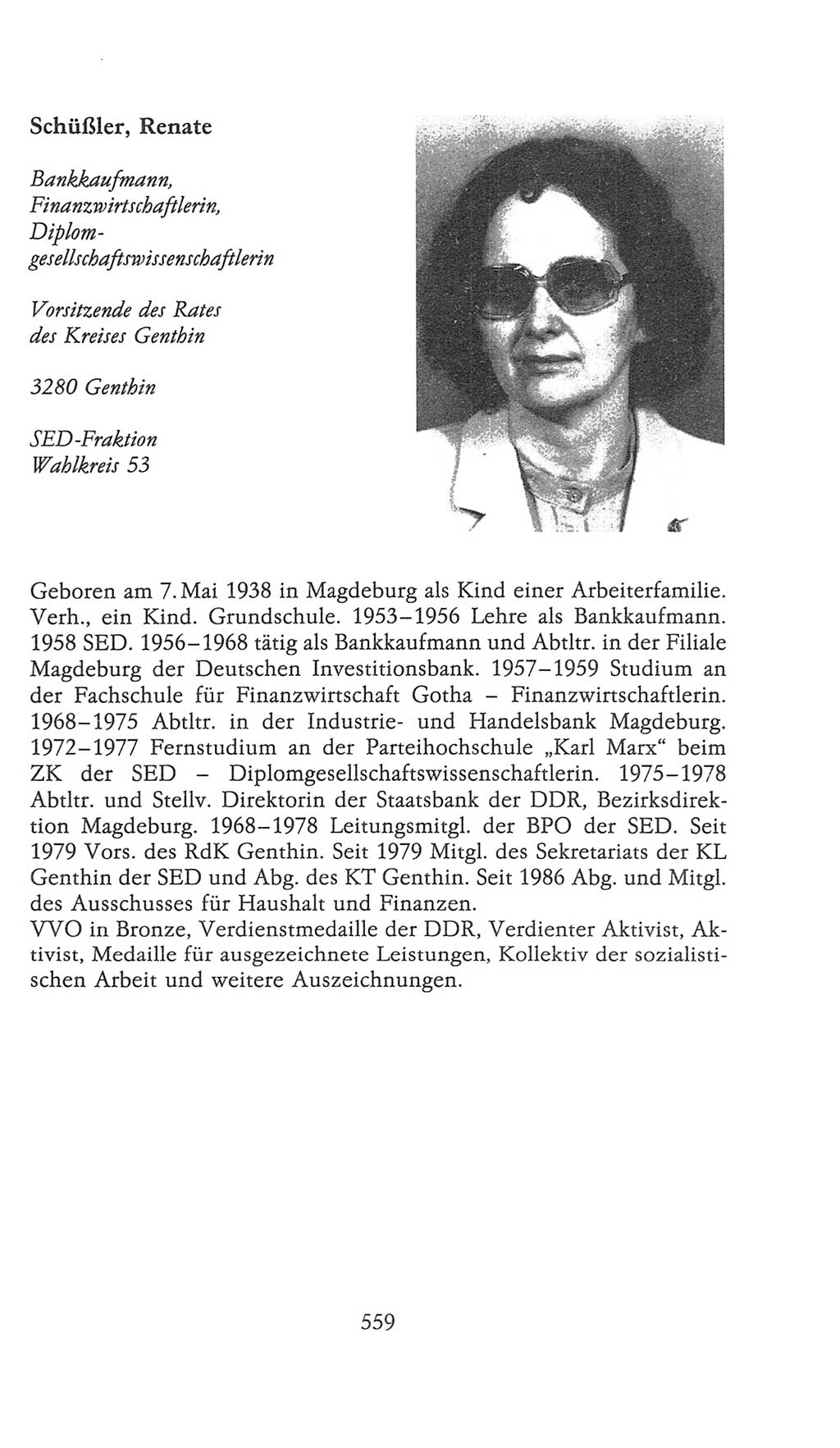 Volkskammer (VK) der Deutschen Demokratischen Republik (DDR), 9. Wahlperiode 1986-1990, Seite 559 (VK. DDR 9. WP. 1986-1990, S. 559)