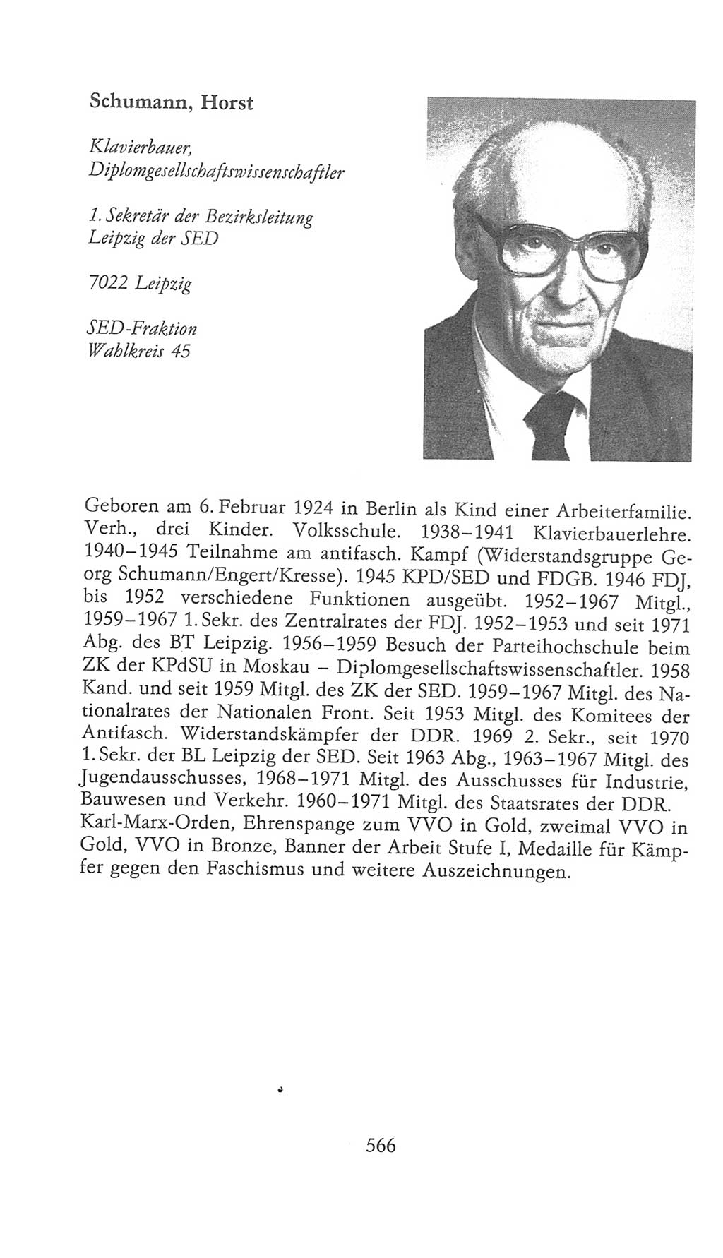 Volkskammer (VK) der Deutschen Demokratischen Republik (DDR), 9. Wahlperiode 1986-1990, Seite 566 (VK. DDR 9. WP. 1986-1990, S. 566)