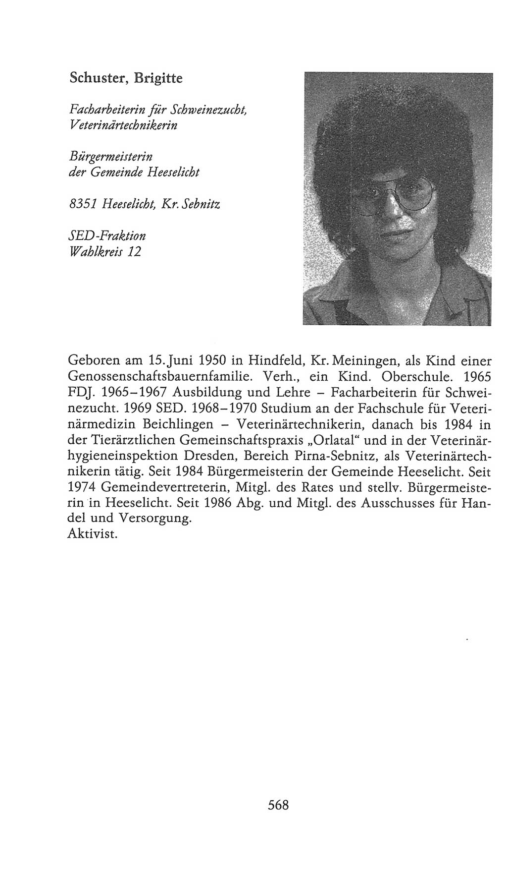 Volkskammer (VK) der Deutschen Demokratischen Republik (DDR), 9. Wahlperiode 1986-1990, Seite 568 (VK. DDR 9. WP. 1986-1990, S. 568)