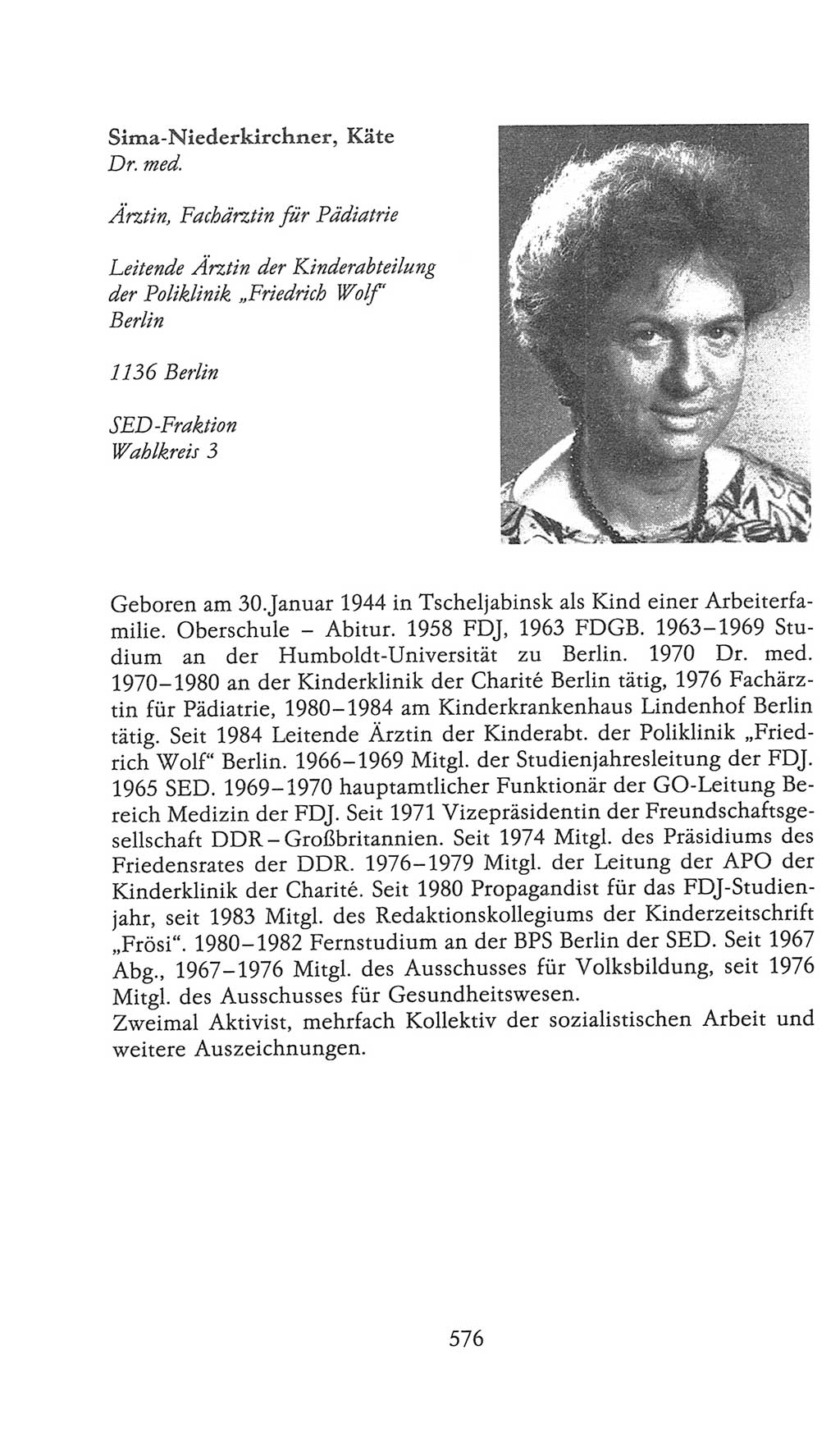 Volkskammer (VK) der Deutschen Demokratischen Republik (DDR), 9. Wahlperiode 1986-1990, Seite 576 (VK. DDR 9. WP. 1986-1990, S. 576)