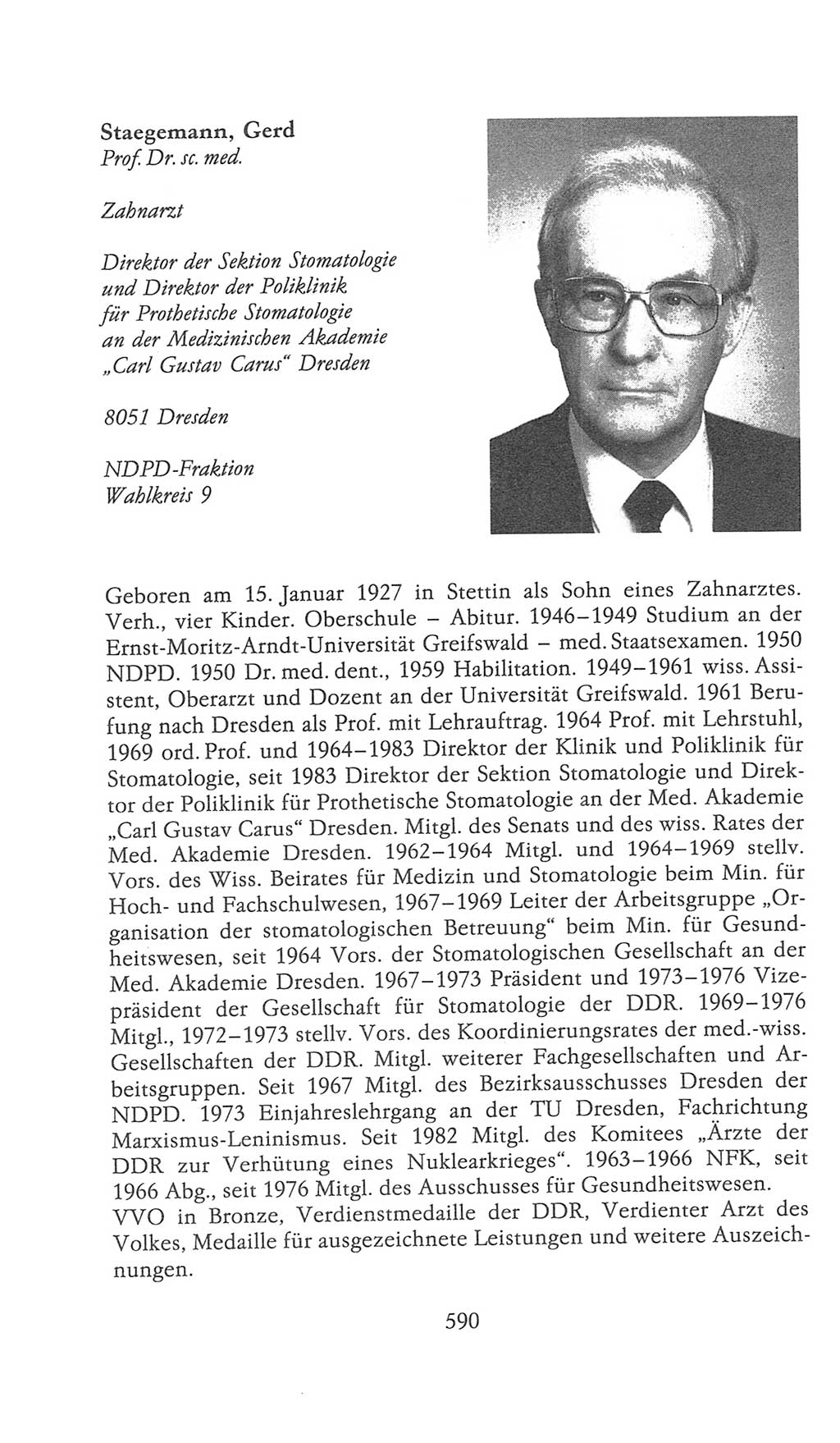 Volkskammer (VK) der Deutschen Demokratischen Republik (DDR), 9. Wahlperiode 1986-1990, Seite 590 (VK. DDR 9. WP. 1986-1990, S. 590)