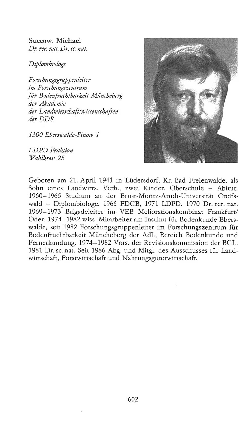 Volkskammer (VK) der Deutschen Demokratischen Republik (DDR), 9. Wahlperiode 1986-1990, Seite 602 (VK. DDR 9. WP. 1986-1990, S. 602)