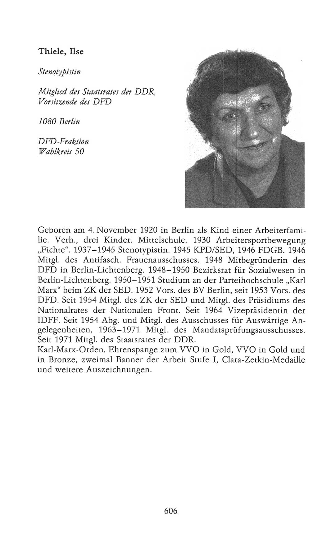 Volkskammer (VK) der Deutschen Demokratischen Republik (DDR), 9. Wahlperiode 1986-1990, Seite 606 (VK. DDR 9. WP. 1986-1990, S. 606)