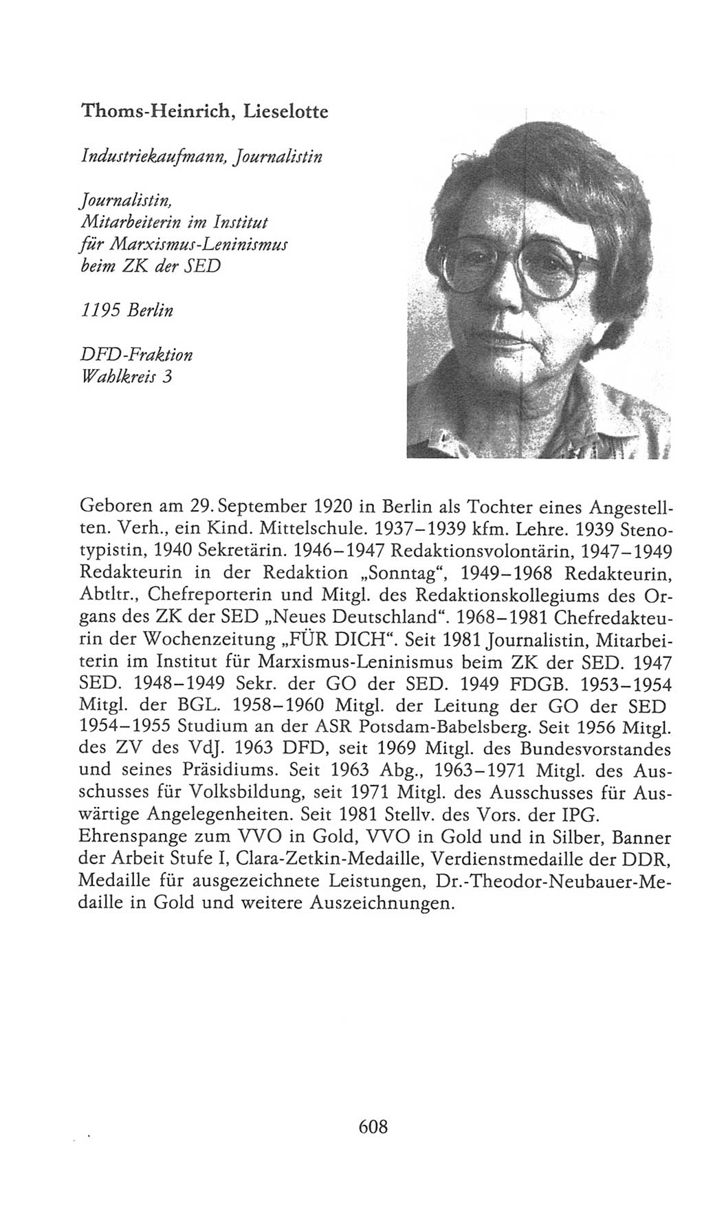 Volkskammer (VK) der Deutschen Demokratischen Republik (DDR), 9. Wahlperiode 1986-1990, Seite 608 (VK. DDR 9. WP. 1986-1990, S. 608)